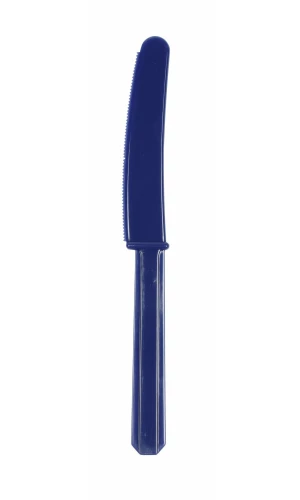 Navy Flag Blue Reusable Plastic Knives - 10pk