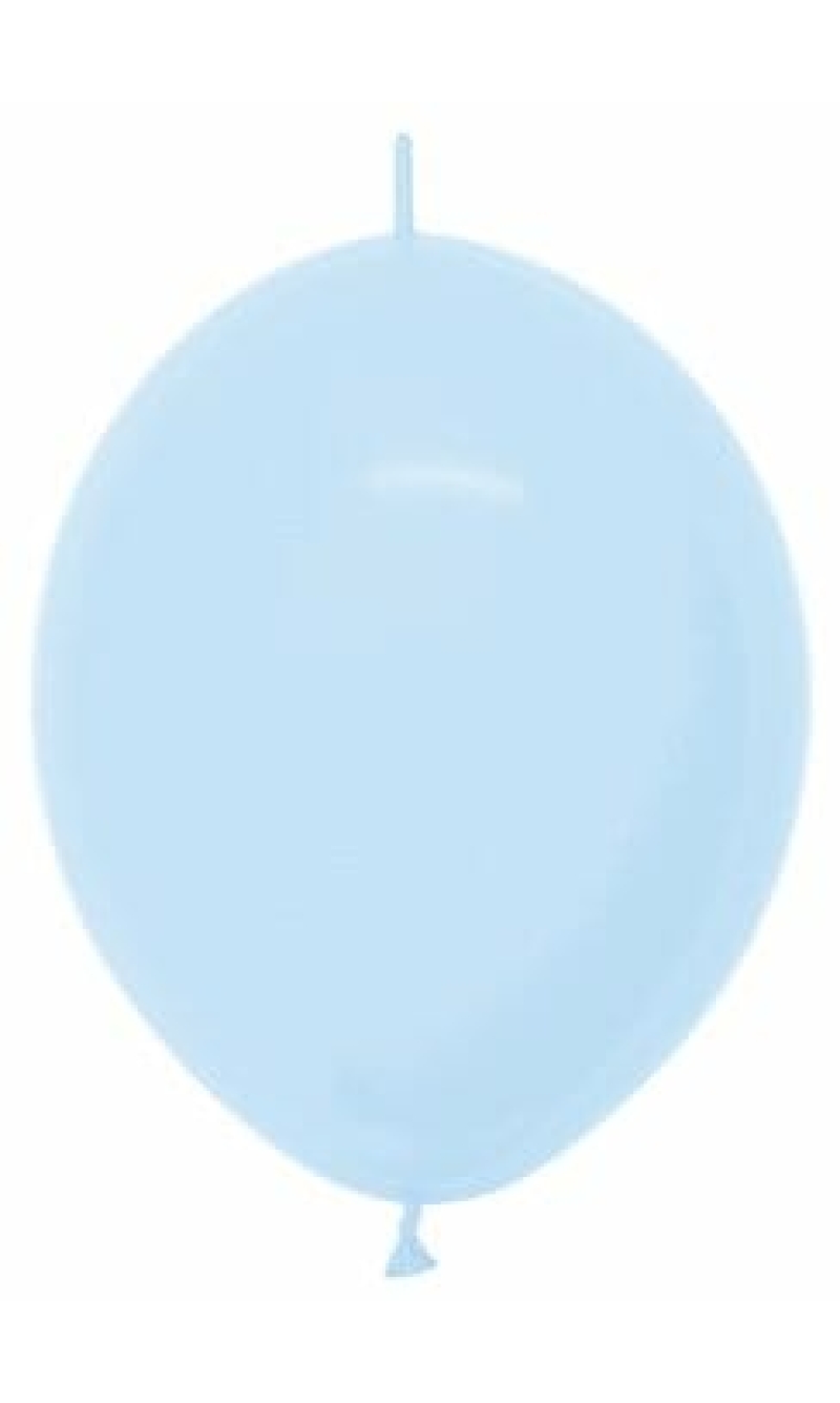 Pastel - Blue Link-o-Loon Latex Balloon  - (12" / 30cm)