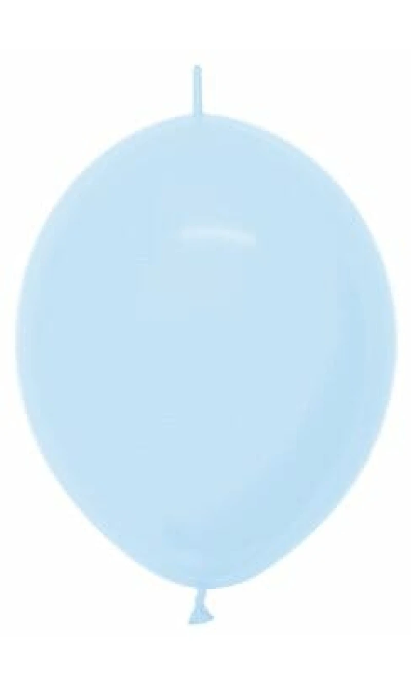 Pastel - Blue Link-o-Loon Latex Balloon  - (12" / 30cm)