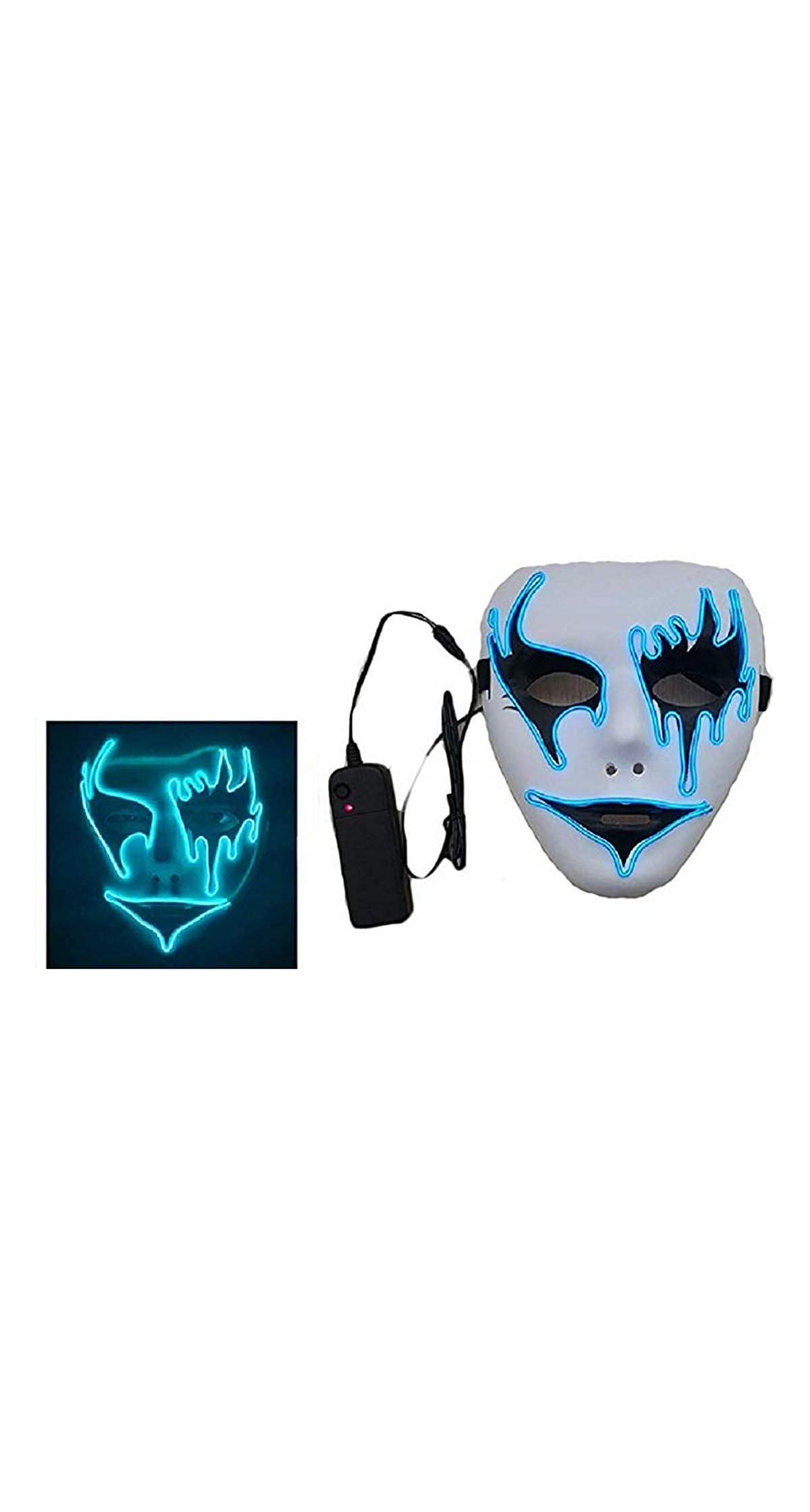 Halloween LED Light Up Mask - Adult One Size