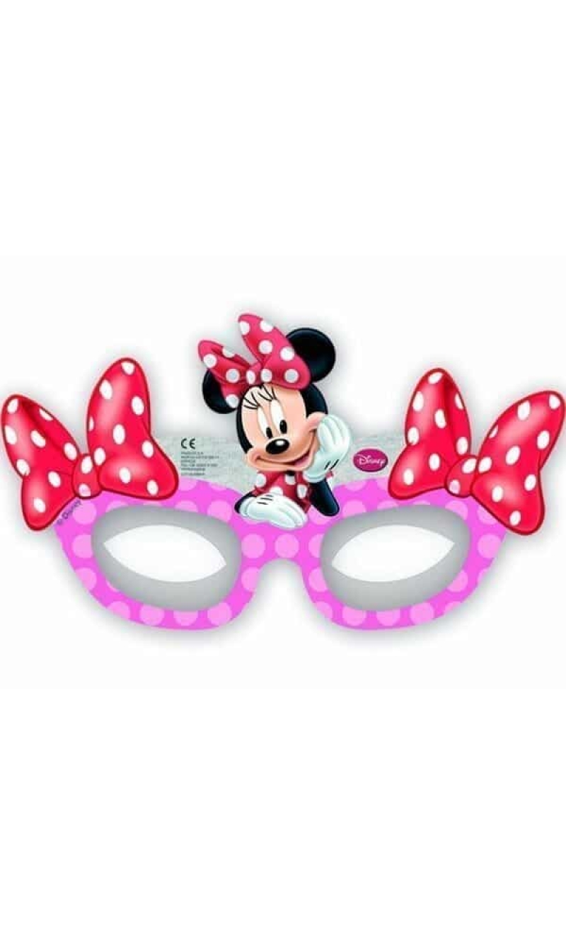 Minnie Cafe Die-Cut Party Masks - 6pk