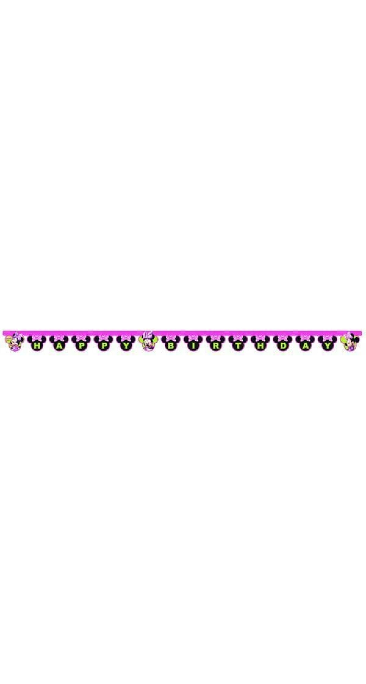 Minnie Happy Helpers "Happy Birthday" Die-cut Banner  - 1pk