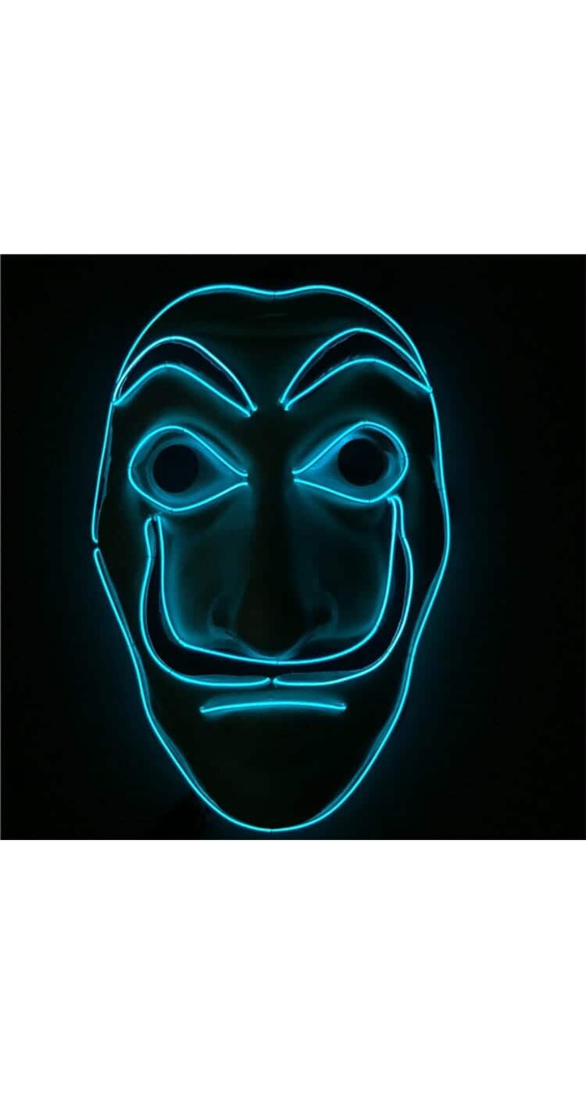 Money Heist (La Casa De Papel) Light Up LED Mask - Adult One Size
