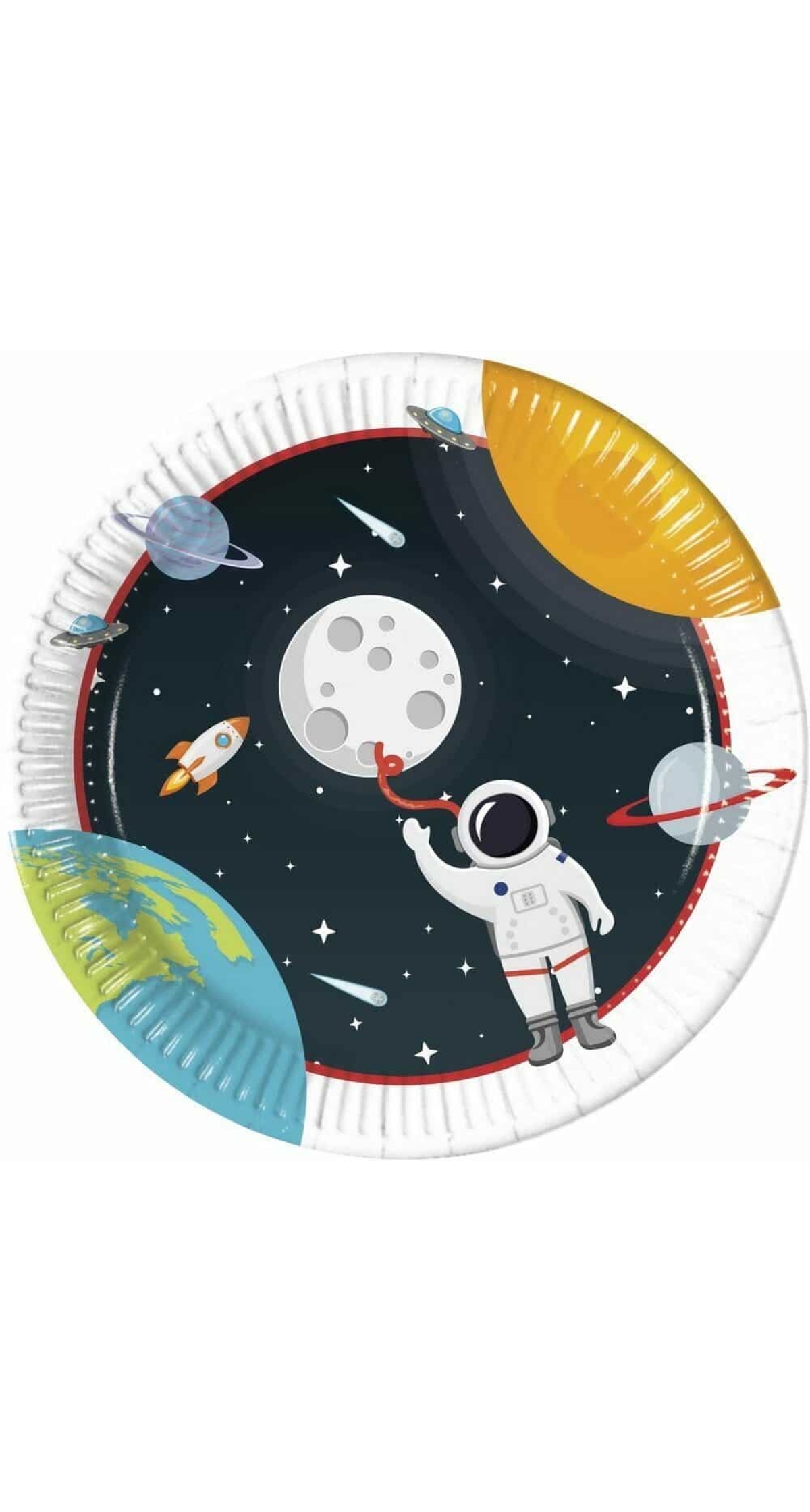 Outer Space Paper Plates 23cm - 8pk