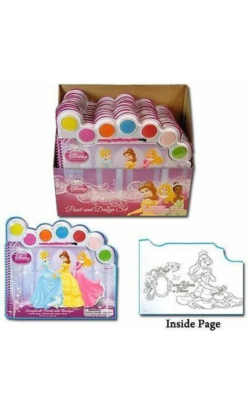 Princess Story Book Paint & Design Water Paint Set (Soiled Product)