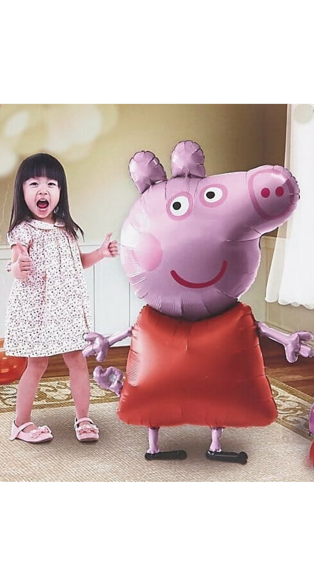 Peppa Pig Airwalker Foil Balloon - 91cm x 121cm