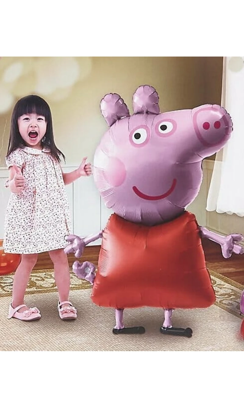 Peppa Pig Airwalker Foil Balloon - 91cm x 121cm