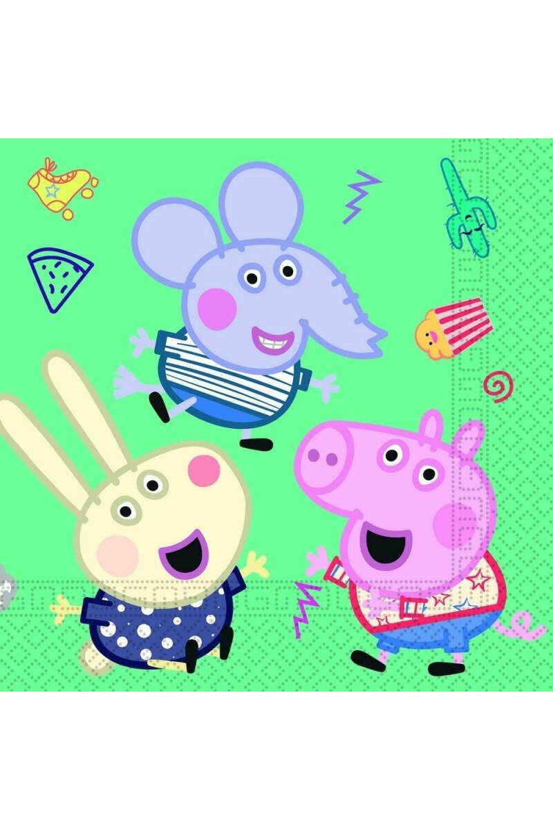 Peppa Pig Messy Play Paper Napkins (33x33cmcm) - 20pk