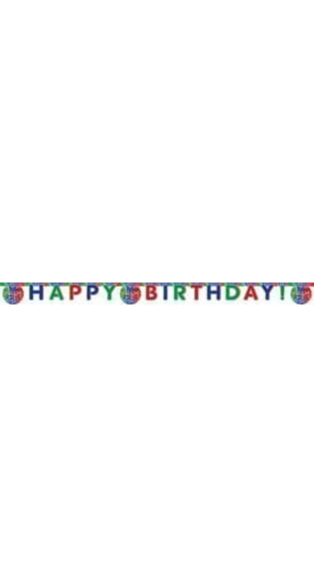 Pj Masks "Happy Birthday" Die-cut  Banner  - 1pk