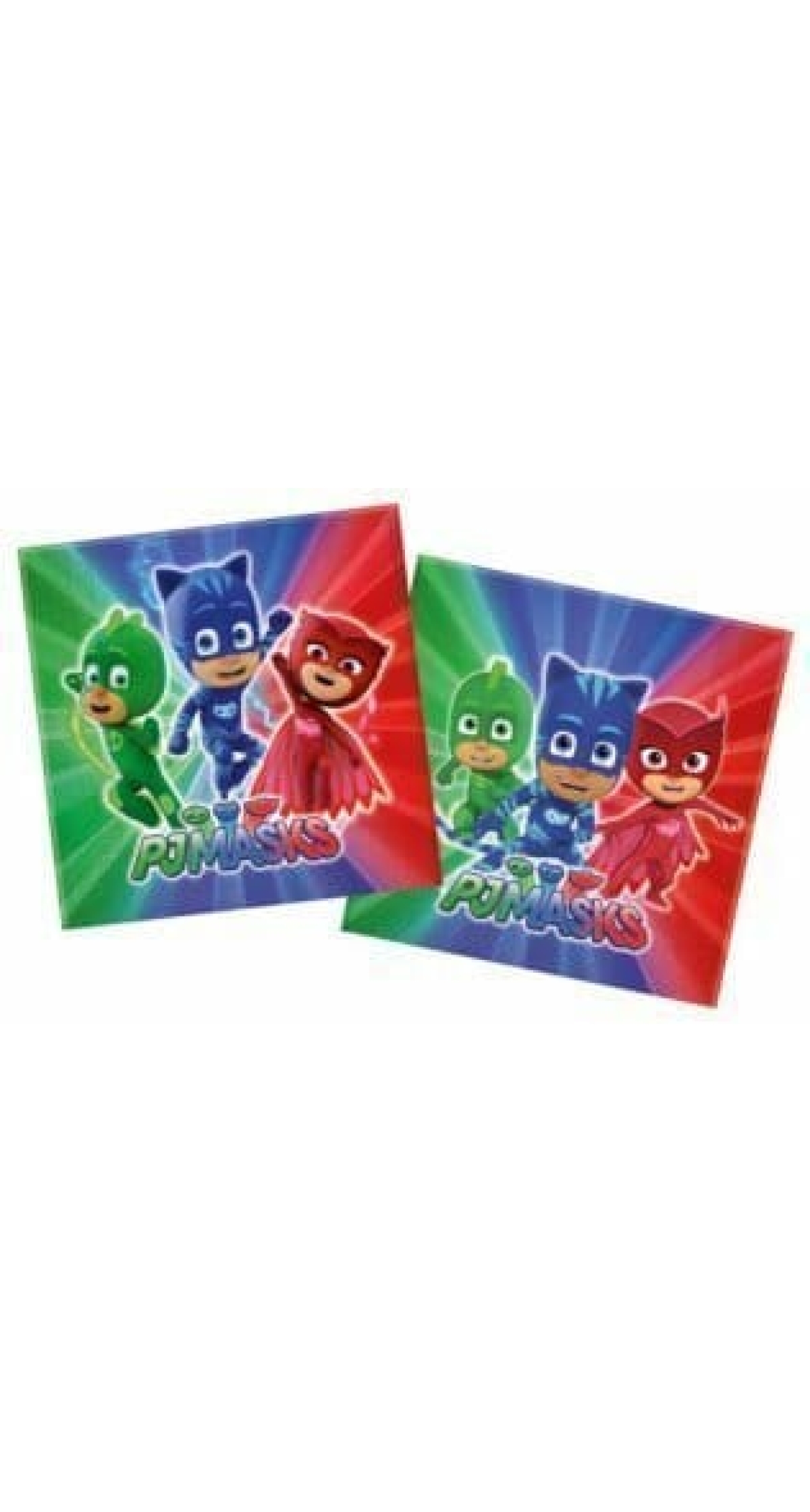 Pj Masks Two-ply Paper Napkins 33x33cm  - 20pk