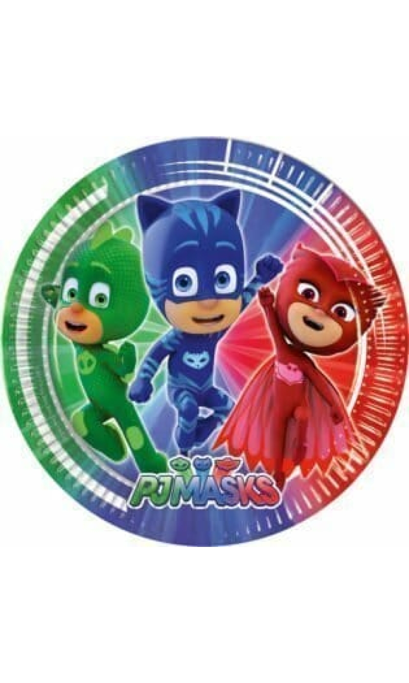 Pj Masks Paper Plates Large  23cm  - 8pk