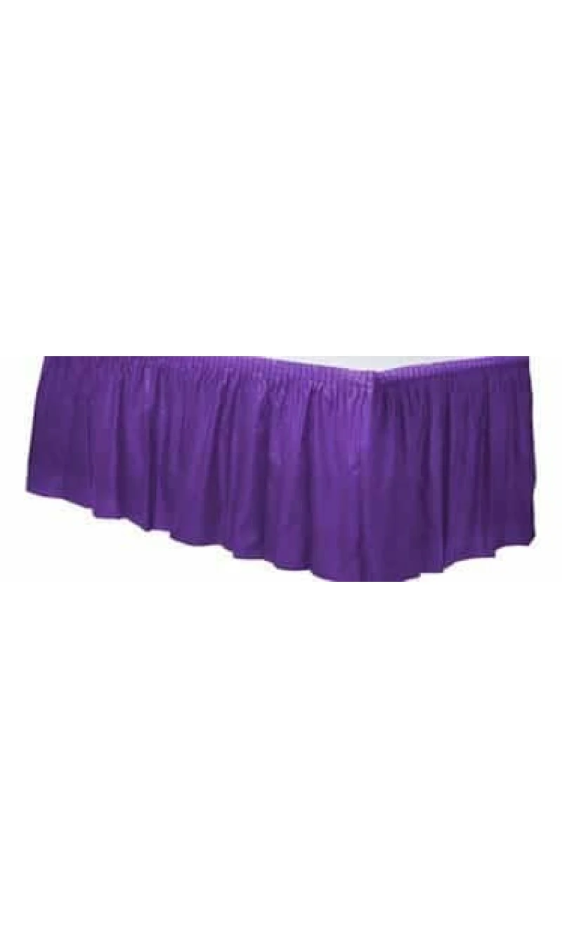 Purple - Plastic Table Skirt 426 x 73cm