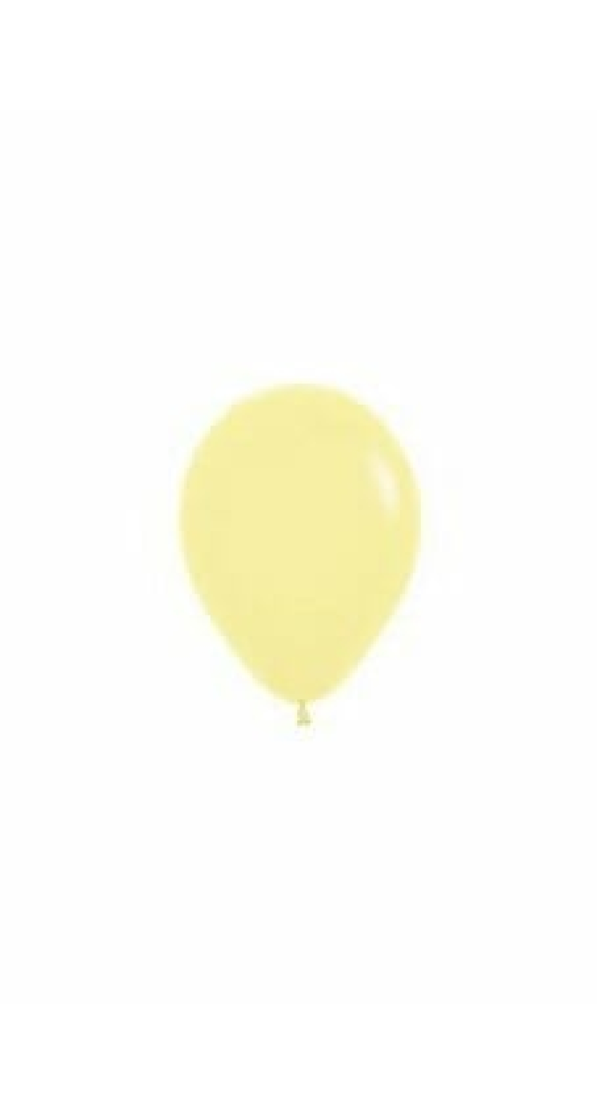 Pastel - Yellow Latex Balloon - (5" / 12cm)