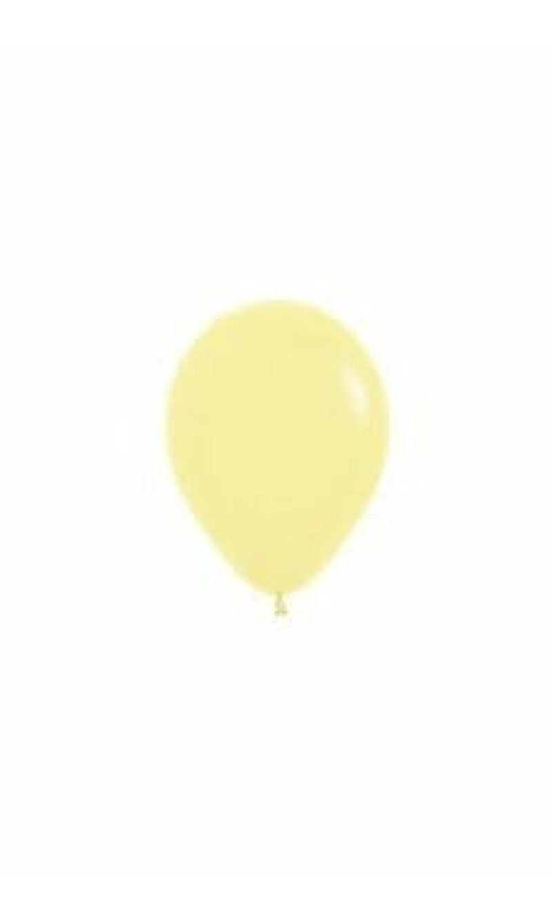 Pastel - Yellow Latex Balloon - (5" / 12cm)
