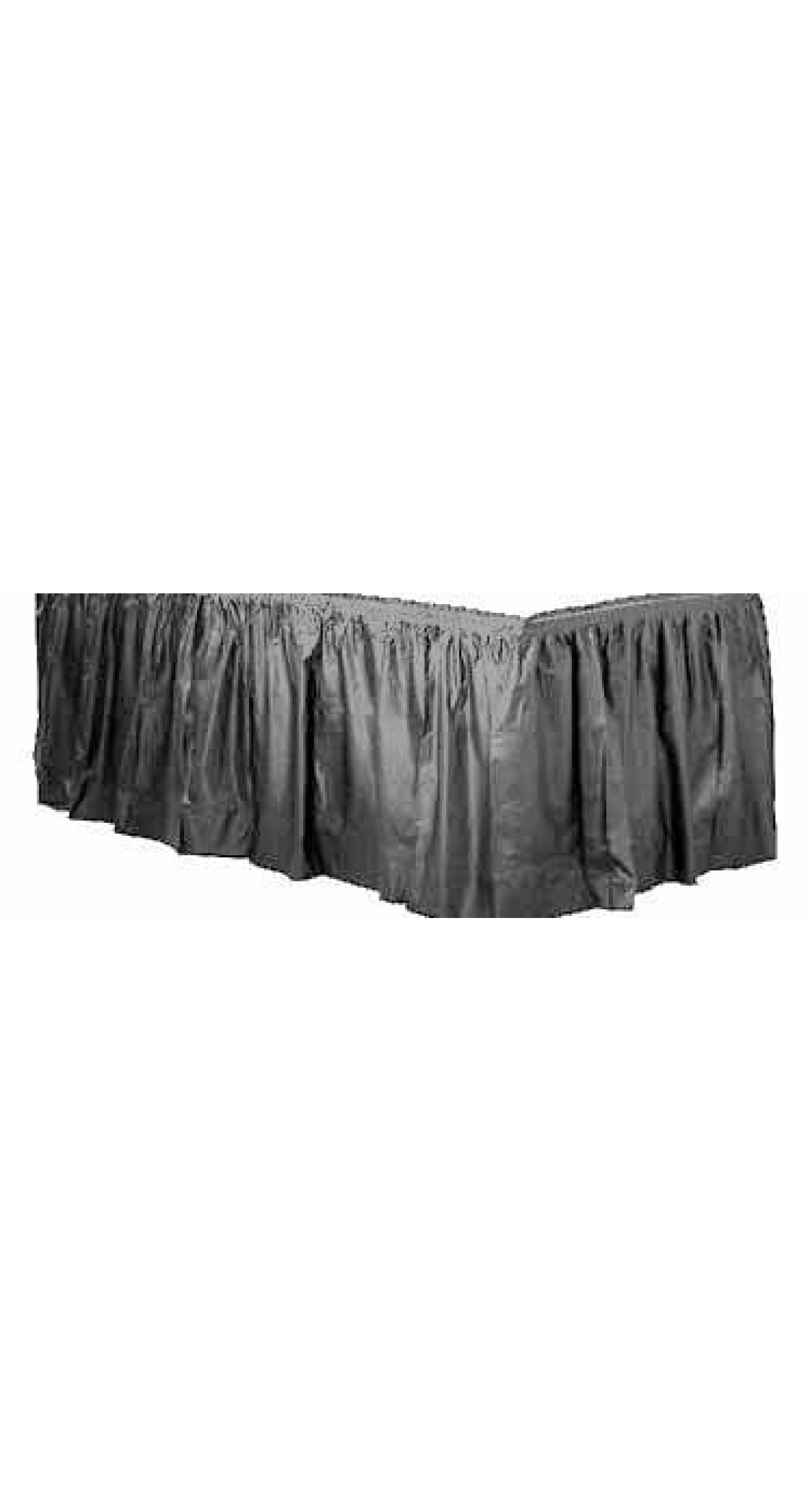 Silver - Plastic Table Skirt 426 x 73cm