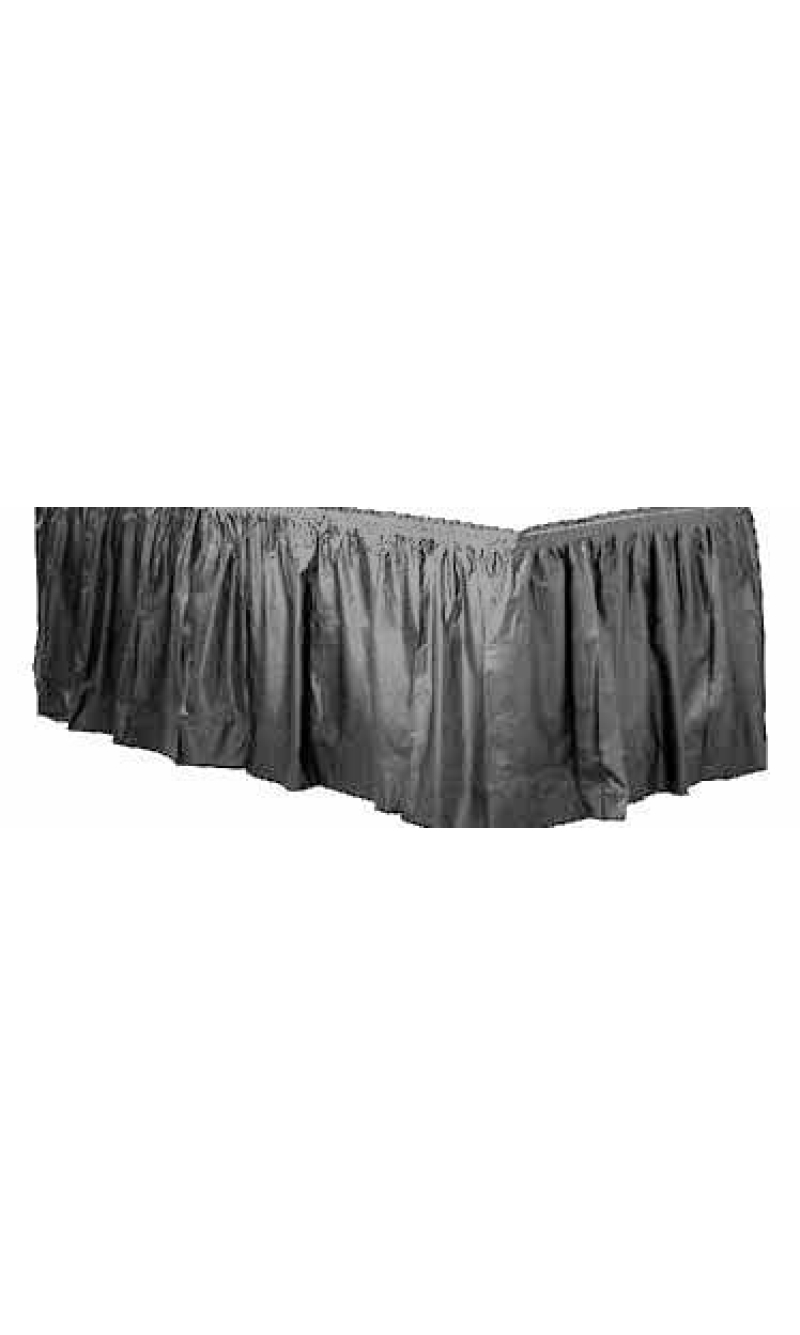 Silver - Plastic Table Skirt 426 x 73cm