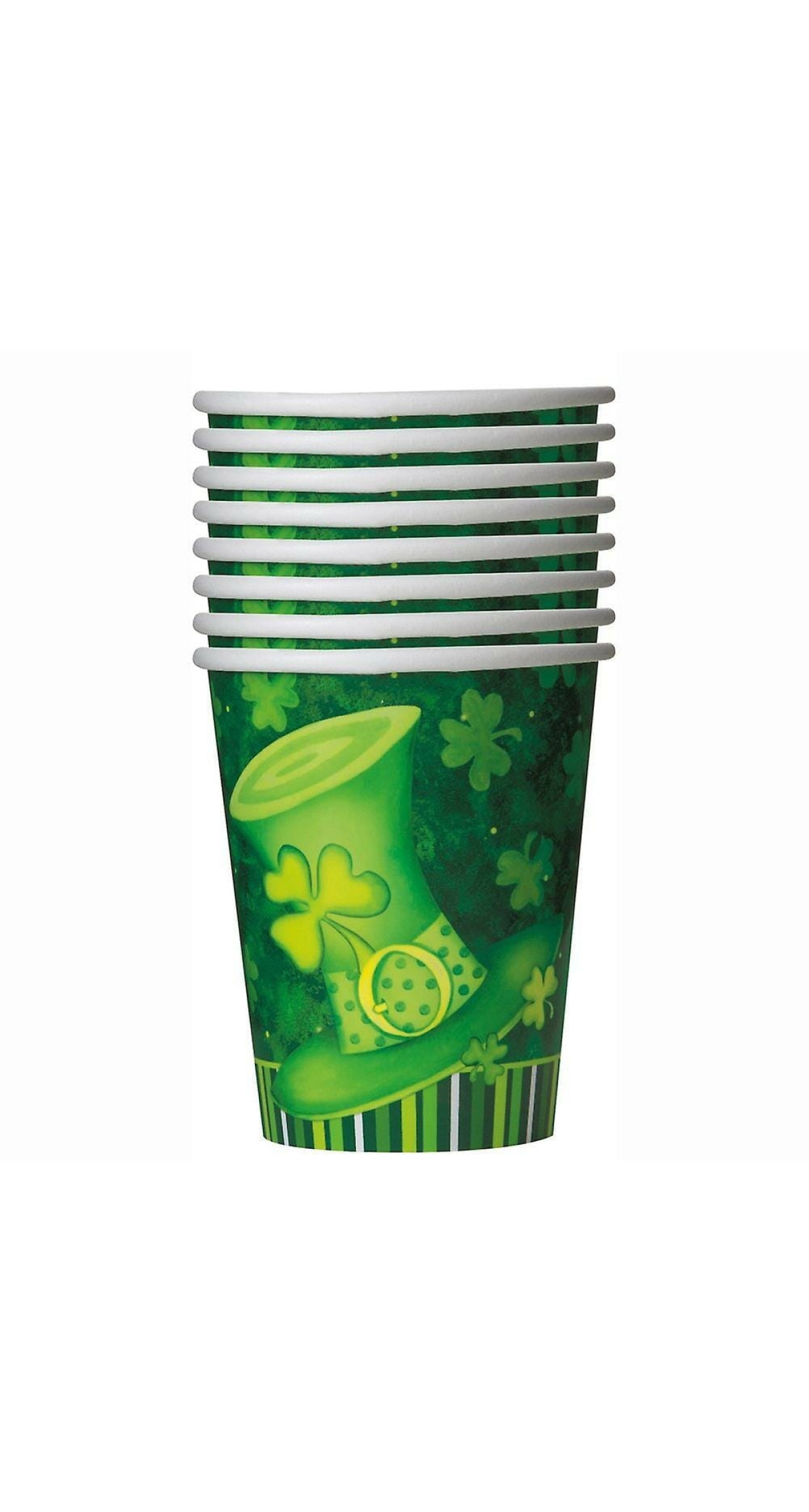 St Patrick's Day Paper Cups (270ml) - 8pk