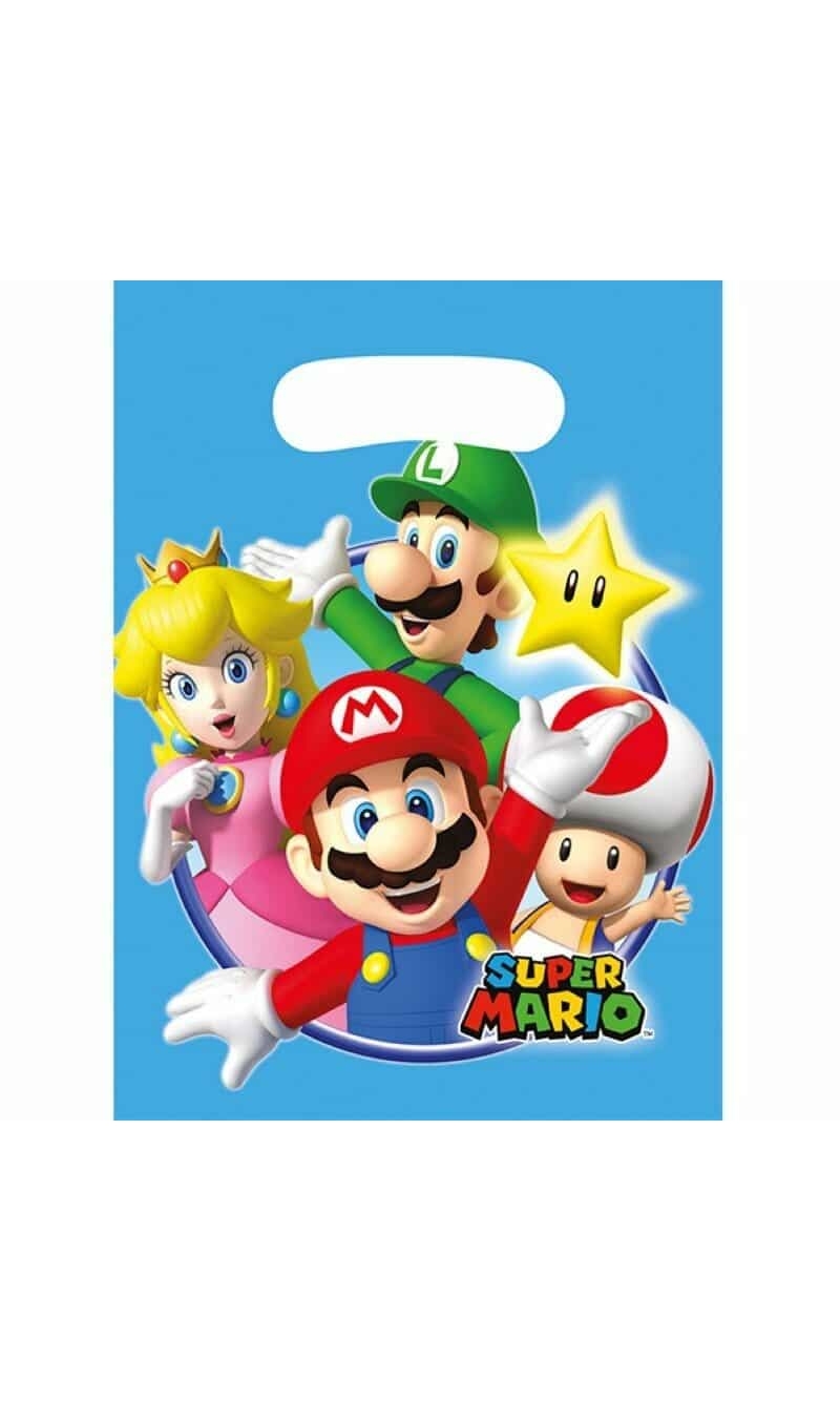 Super Mario Party Bags - 8pk