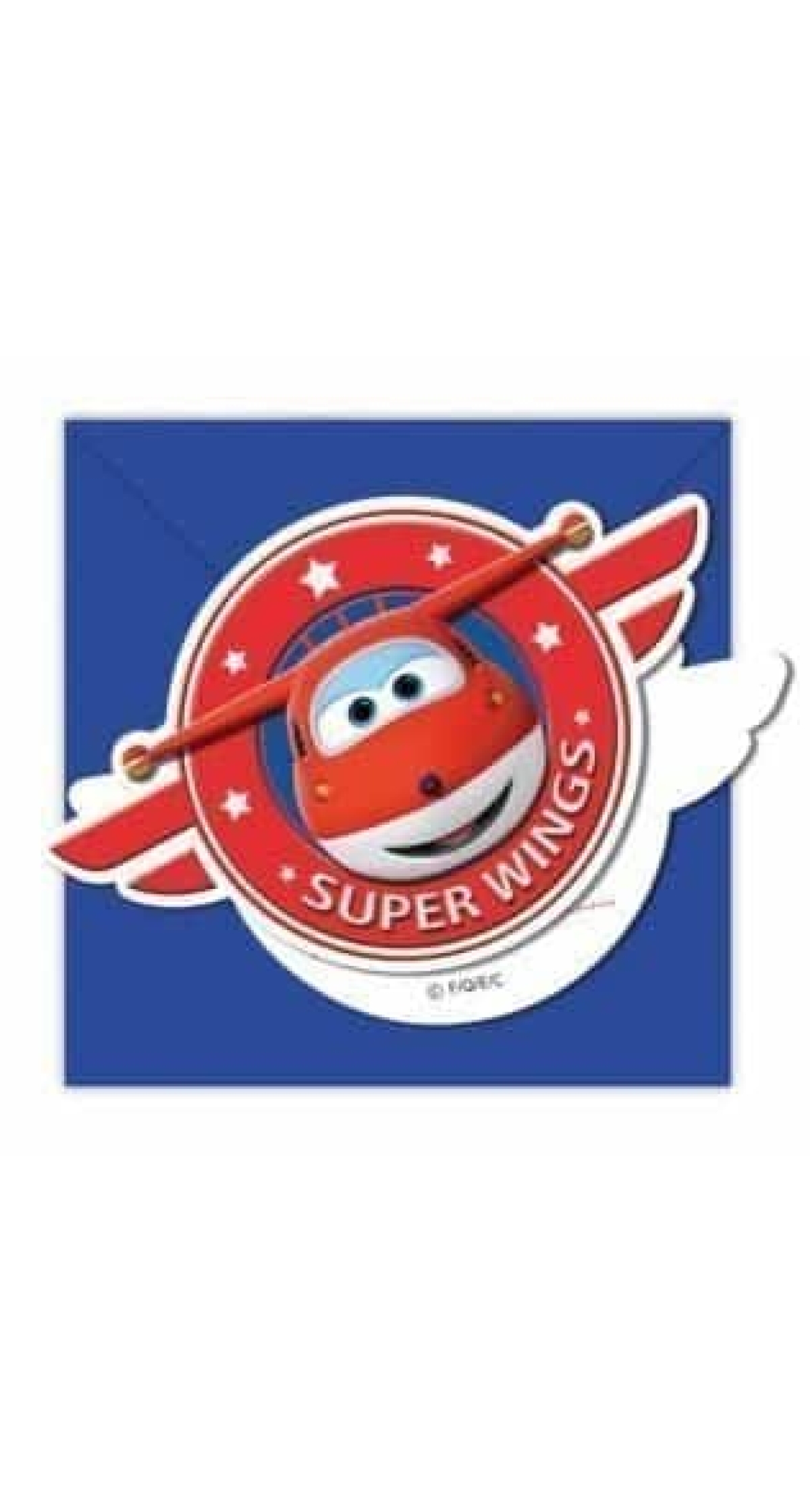 Super Wings Die-cut Invitations & Envelopes  - 6pk
