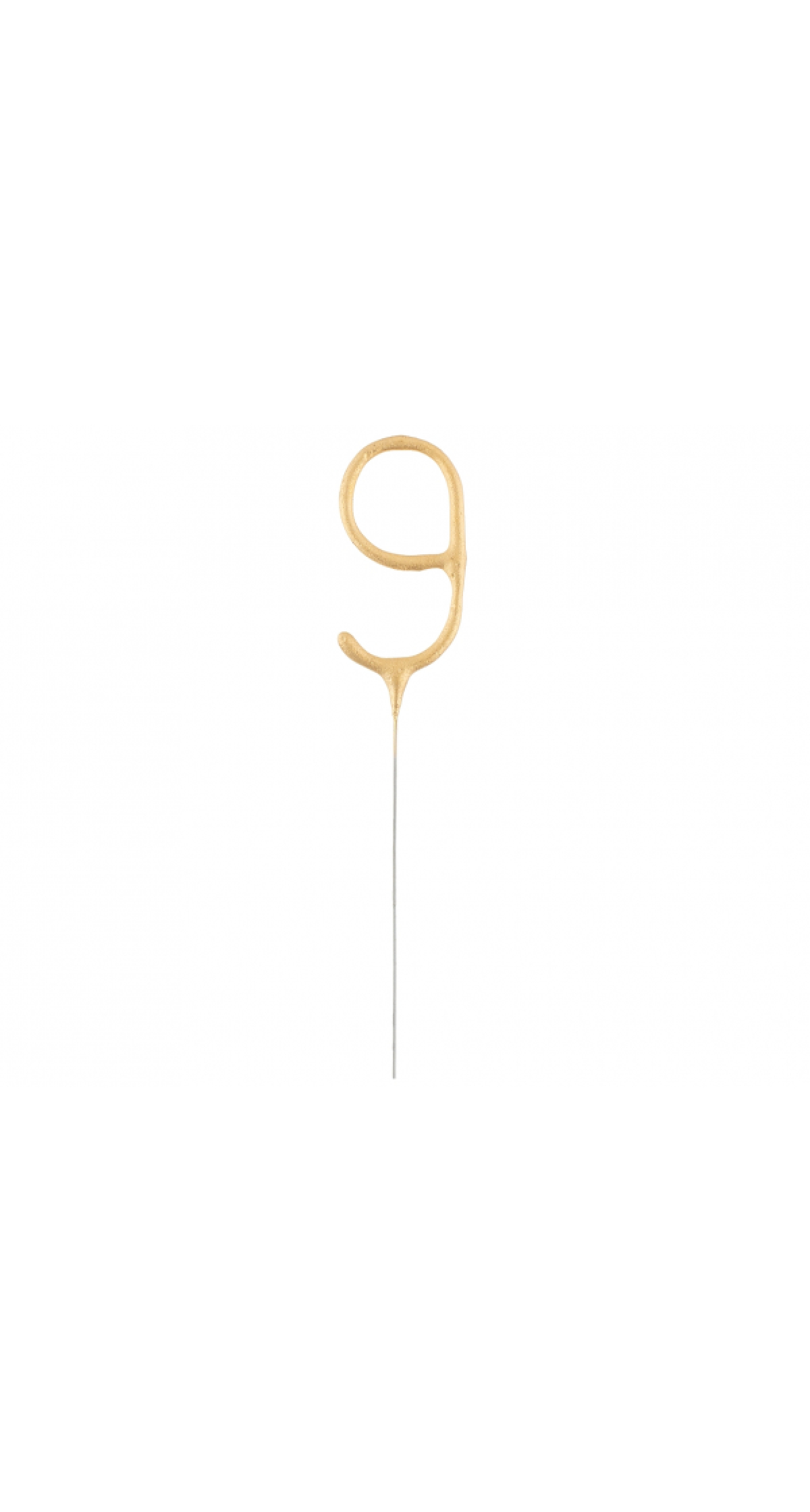 Golden Numerical Sparkler Number 9