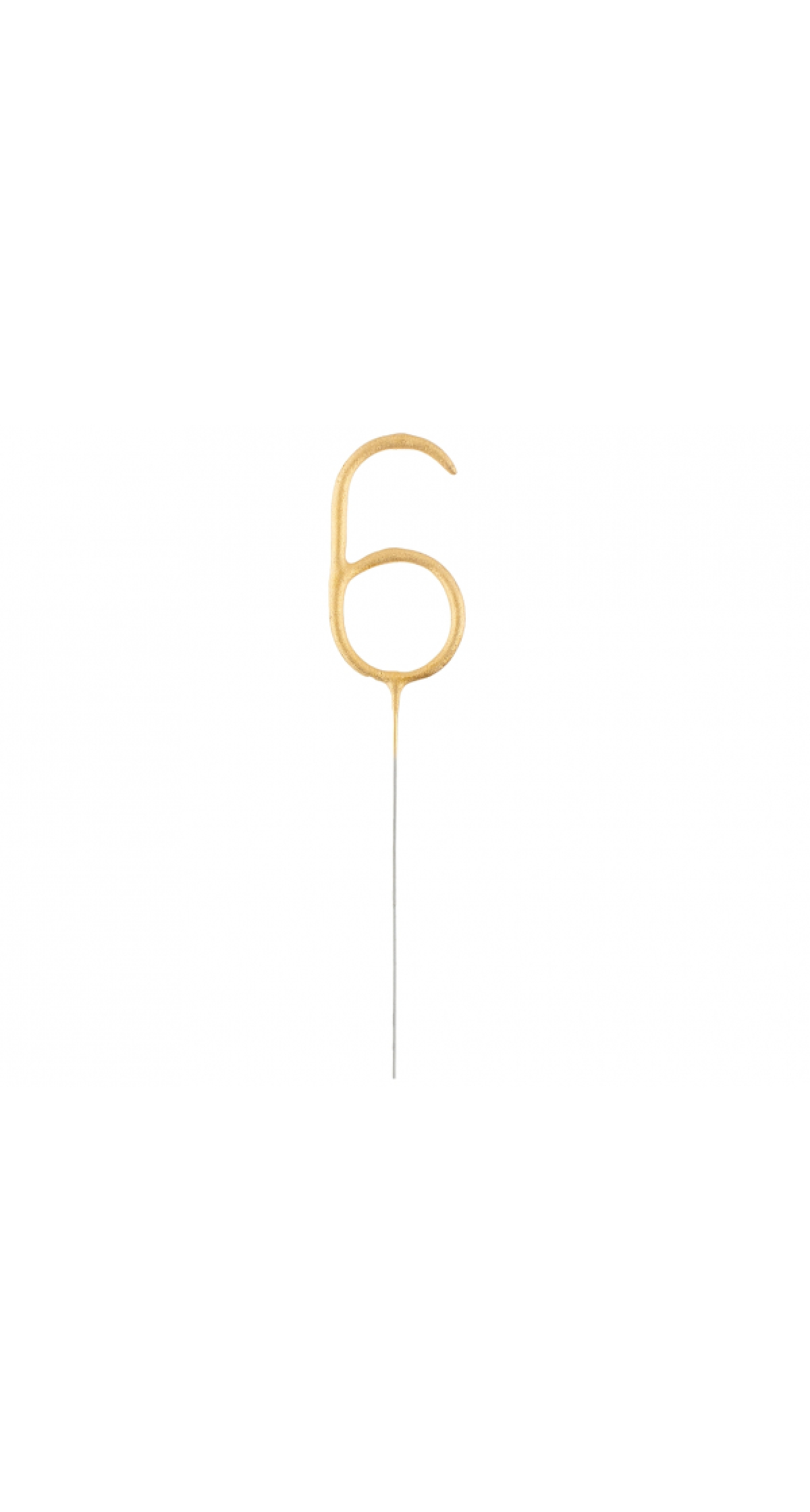 Golden Numerical Sparkler Number 6