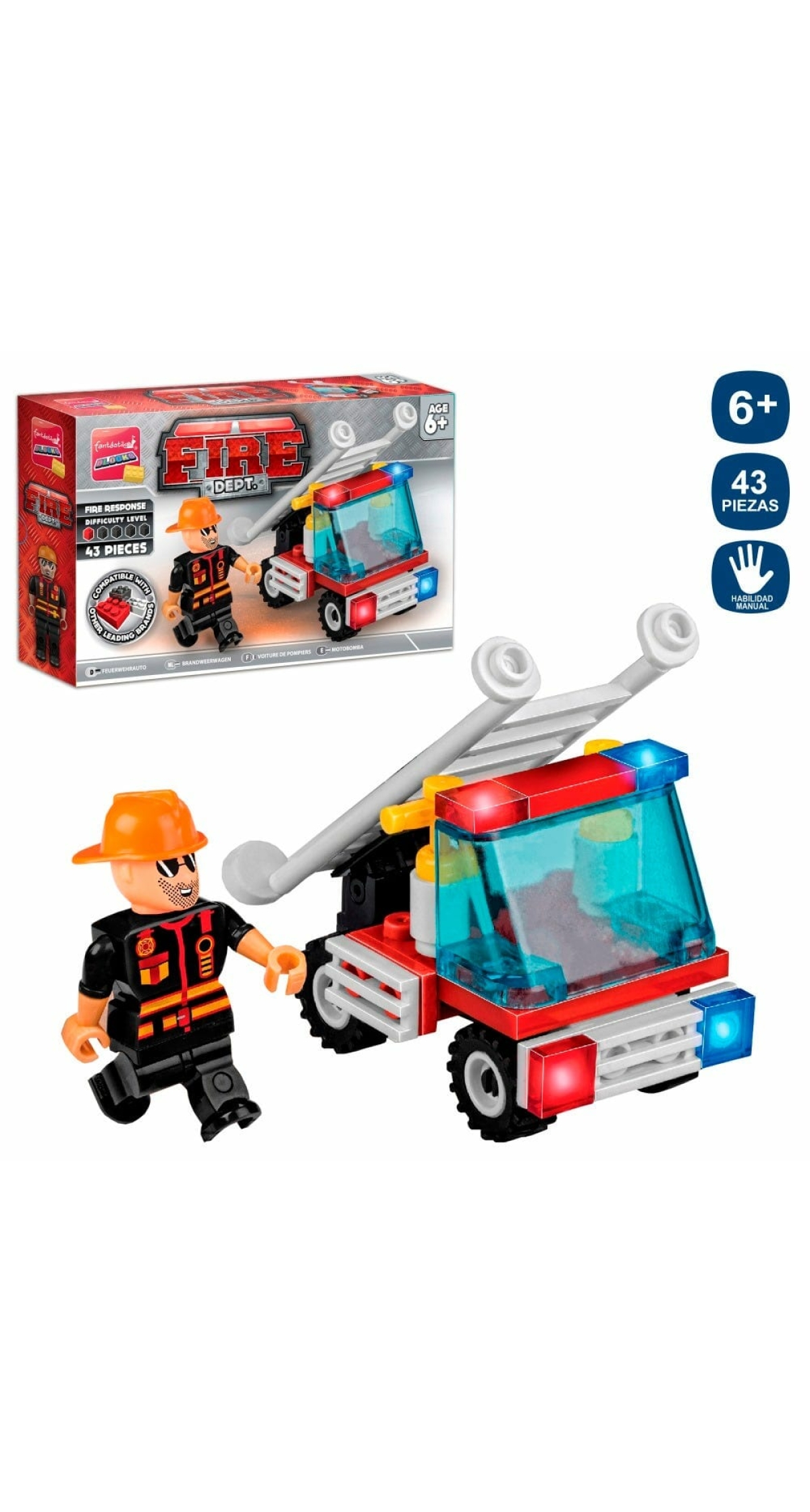 Construction Blocks Fire Brigade - 43pcs