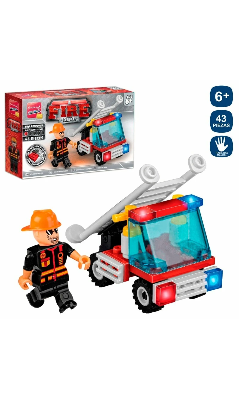 Construction Blocks Fire Brigade - 43pcs