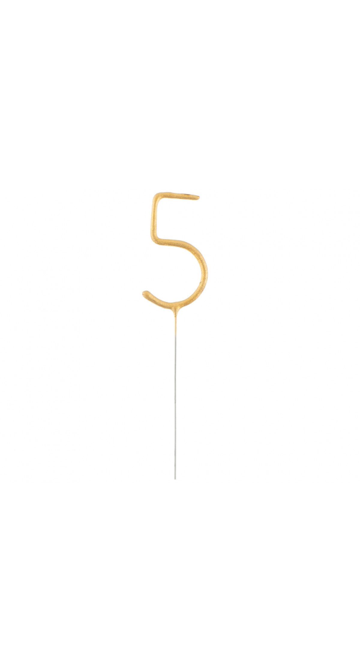 Golden Numerical Sparkler Number 5