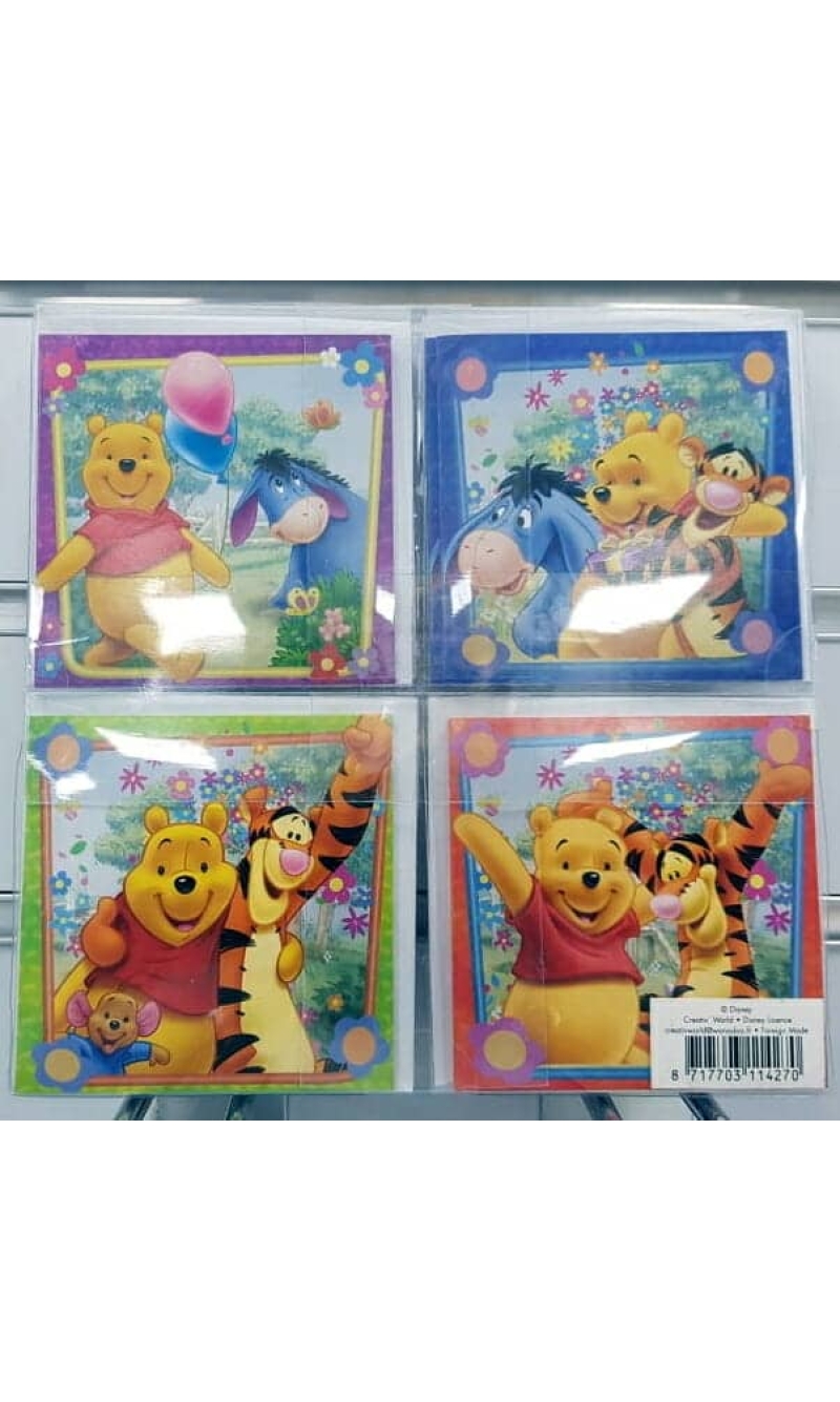 Disney Winnie The Pooh Mini Cards with Envelopes - 20pk