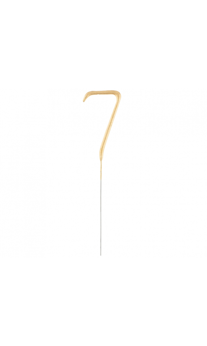 Golden Numerical Sparkler Number 7