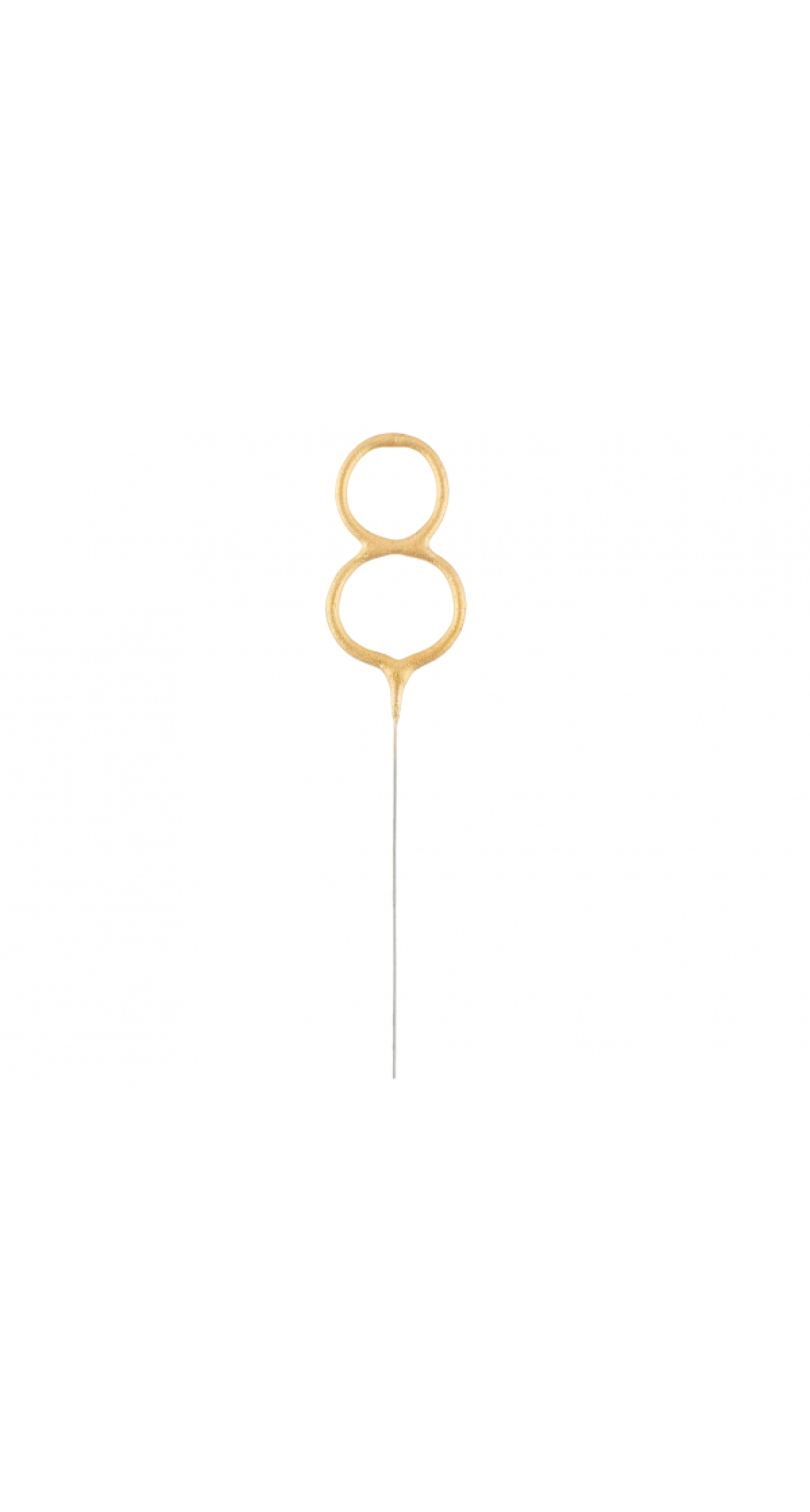 Golden Numerical Sparkler Number 8