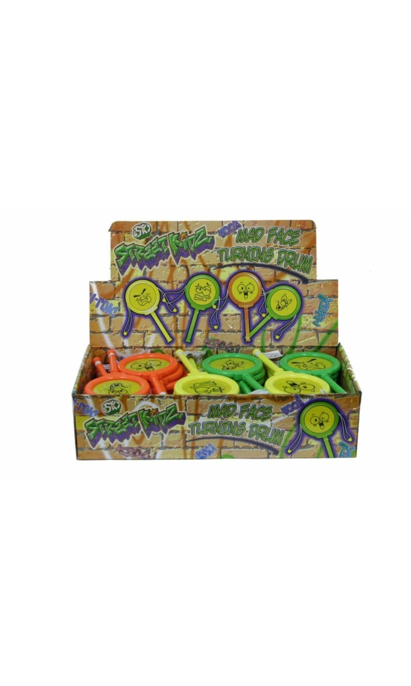 Mad Face Turning Drum - 3 Assorted