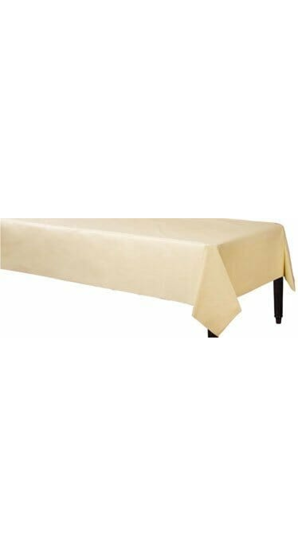 Vanilla Crème - Plastic Table Cover 137 x 274cm