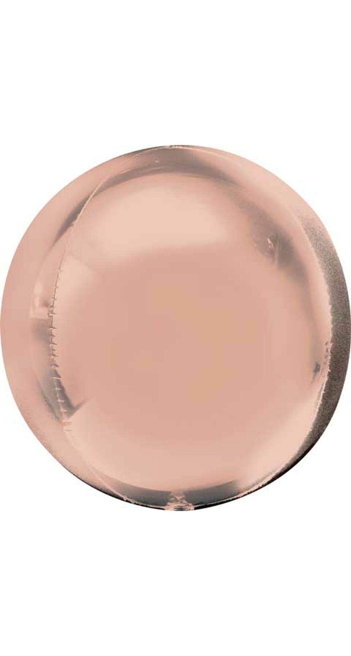 Rose Gold Orbz Balloon - (38cm x 40cm - 15'' x 16'')