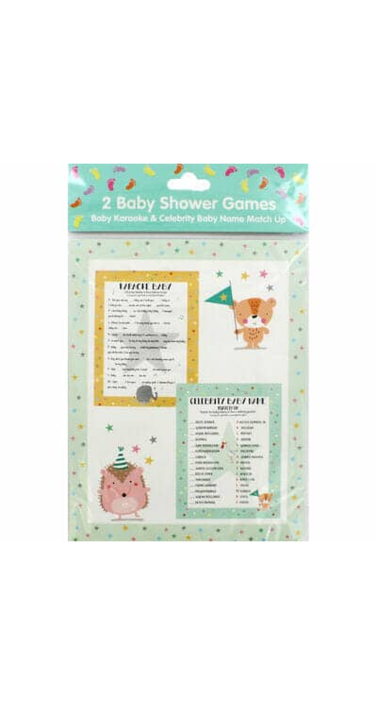Baby Shower Karaoke and Celebrity Name Games - 2pk