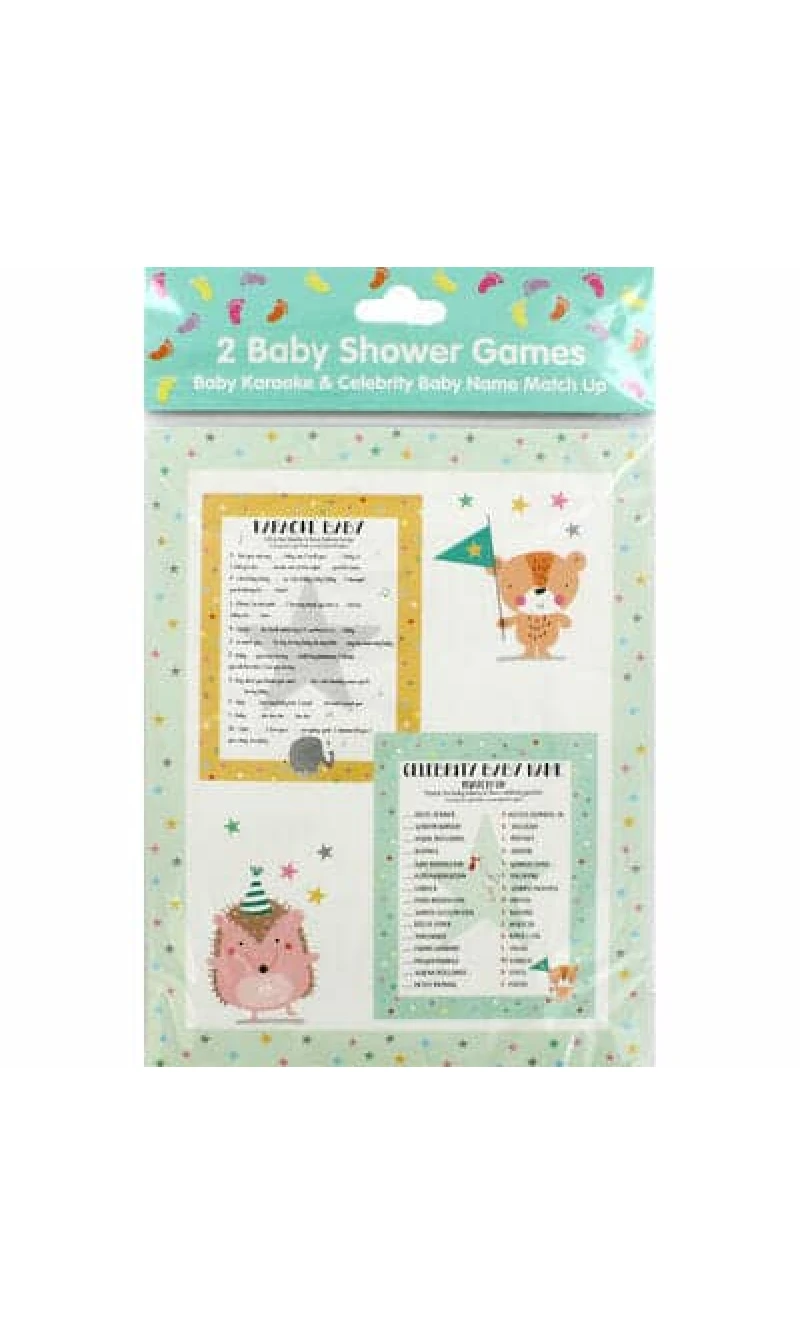 Baby Shower Karaoke and Celebrity Name Games - 2pk