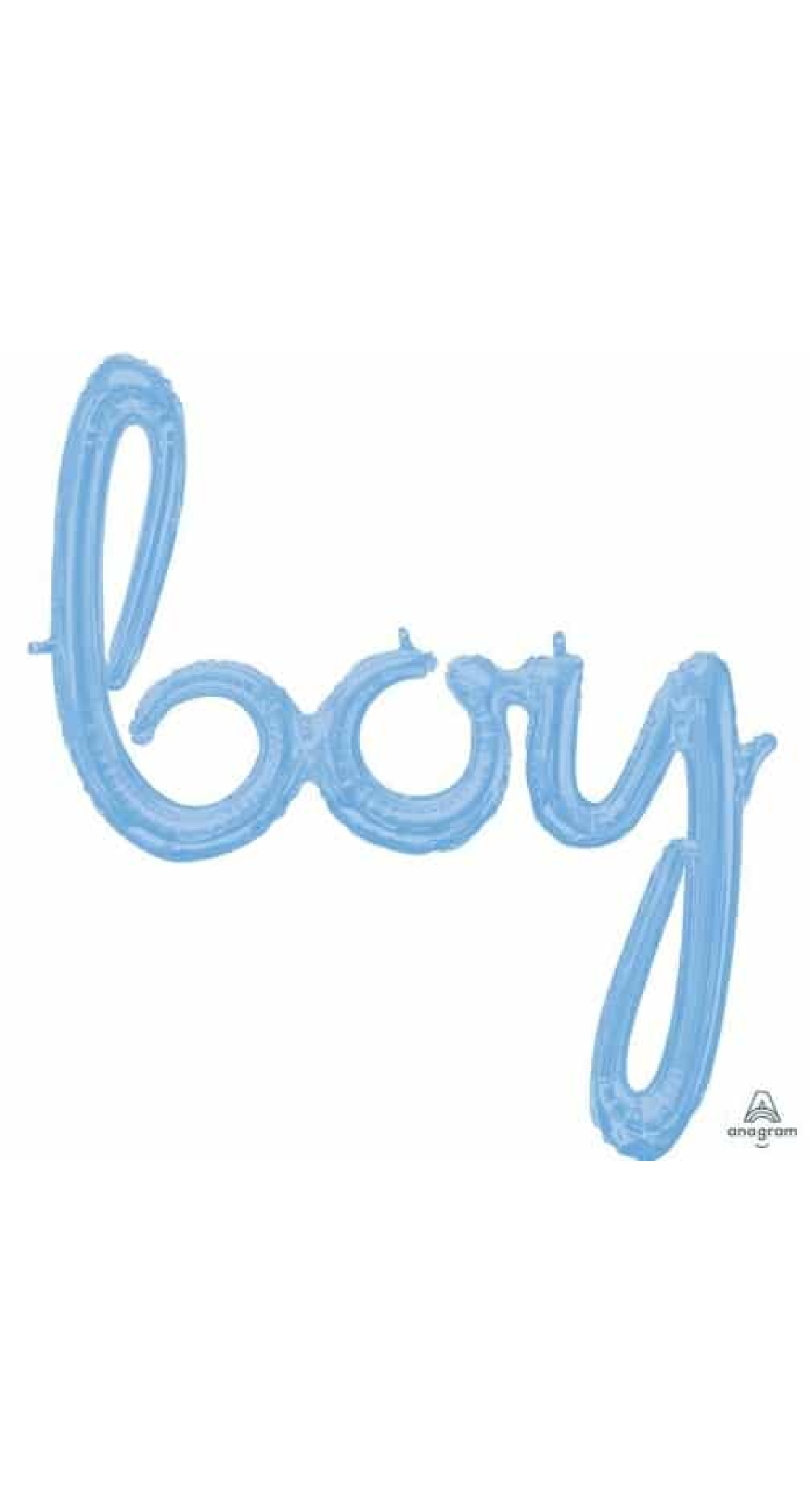 Baby Blue Phrase ”Boy” Foil Balloon – 29” x 32”