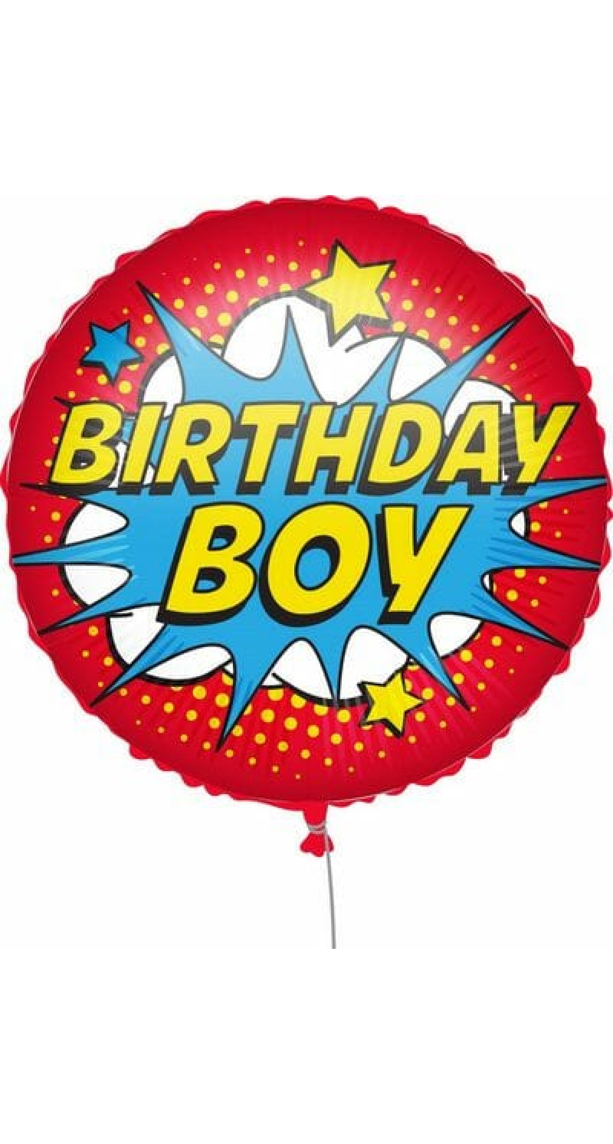 Superhero Birthday Boy Round Foil Balloon - 18'' (46cm)