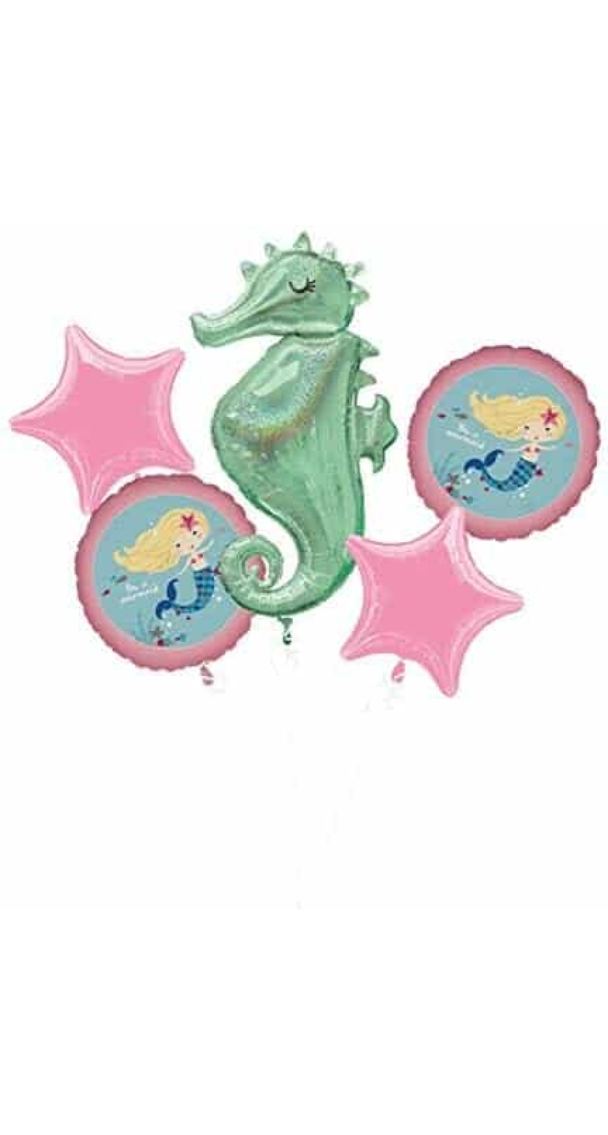 Be A Mermaid Foil Balloon Bouquet - 5pk