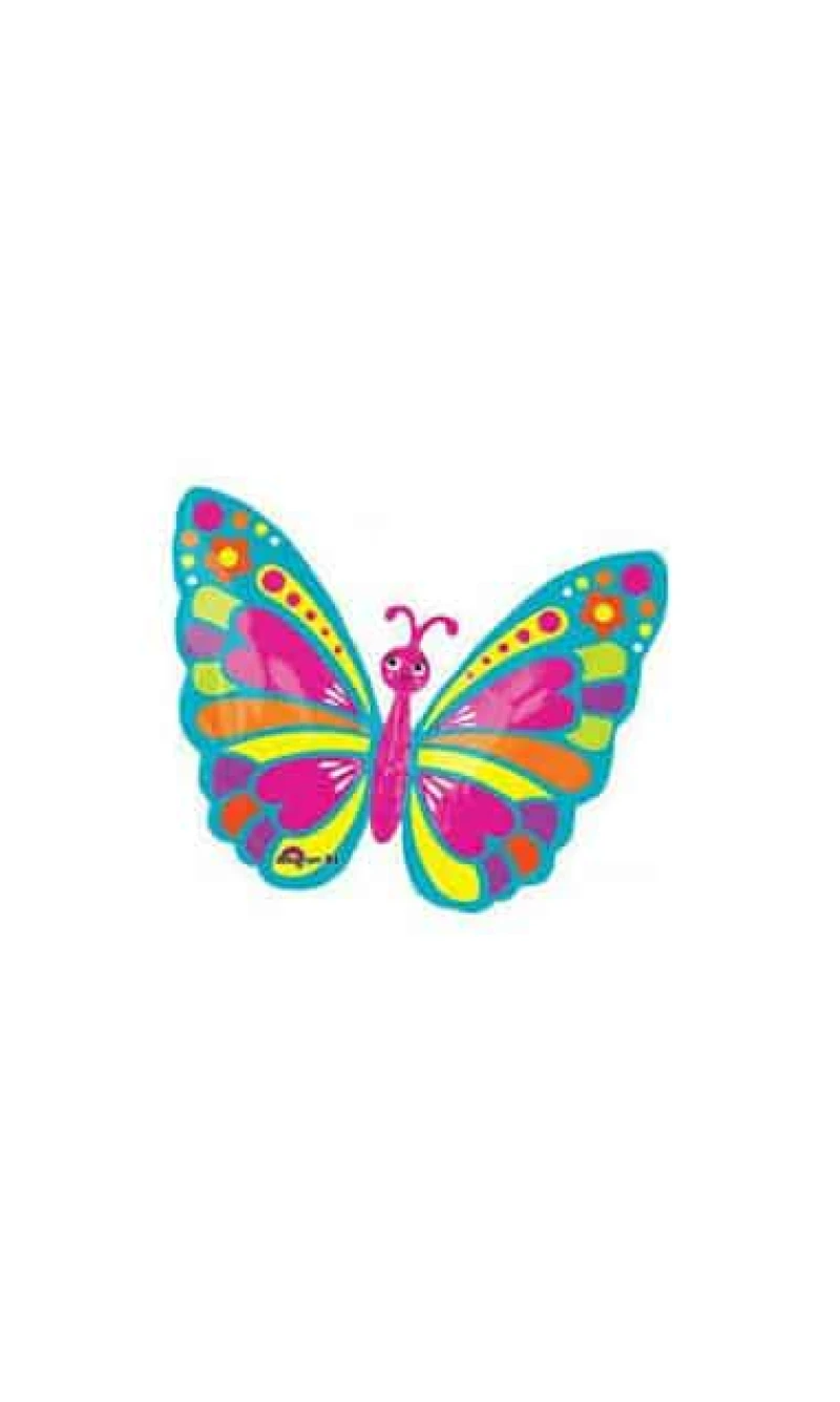 Junior Shape Butterfly Foil Balloon - 66cm x 53cm