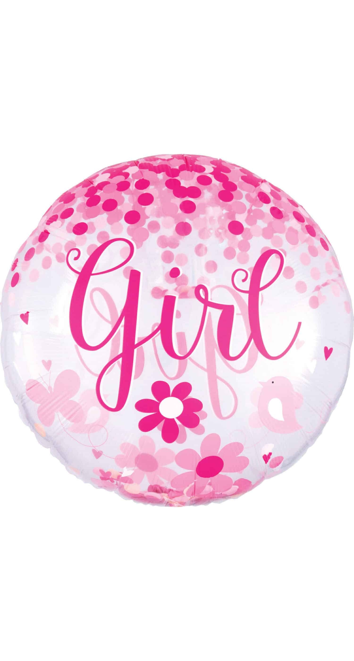 Baby Girl Jumbo Confetti Balloon – 71cm