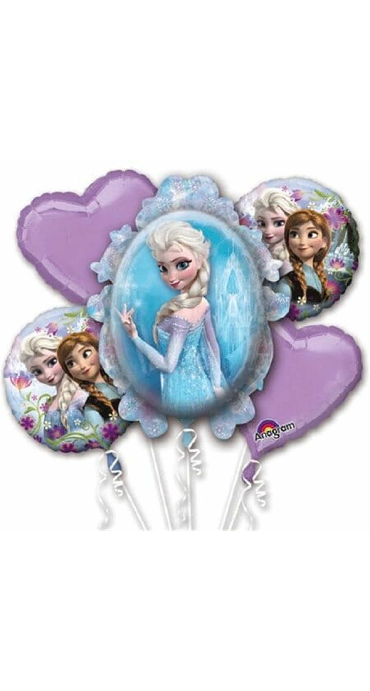 Disney Frozen Foil Balloon Bouquet - 5pk