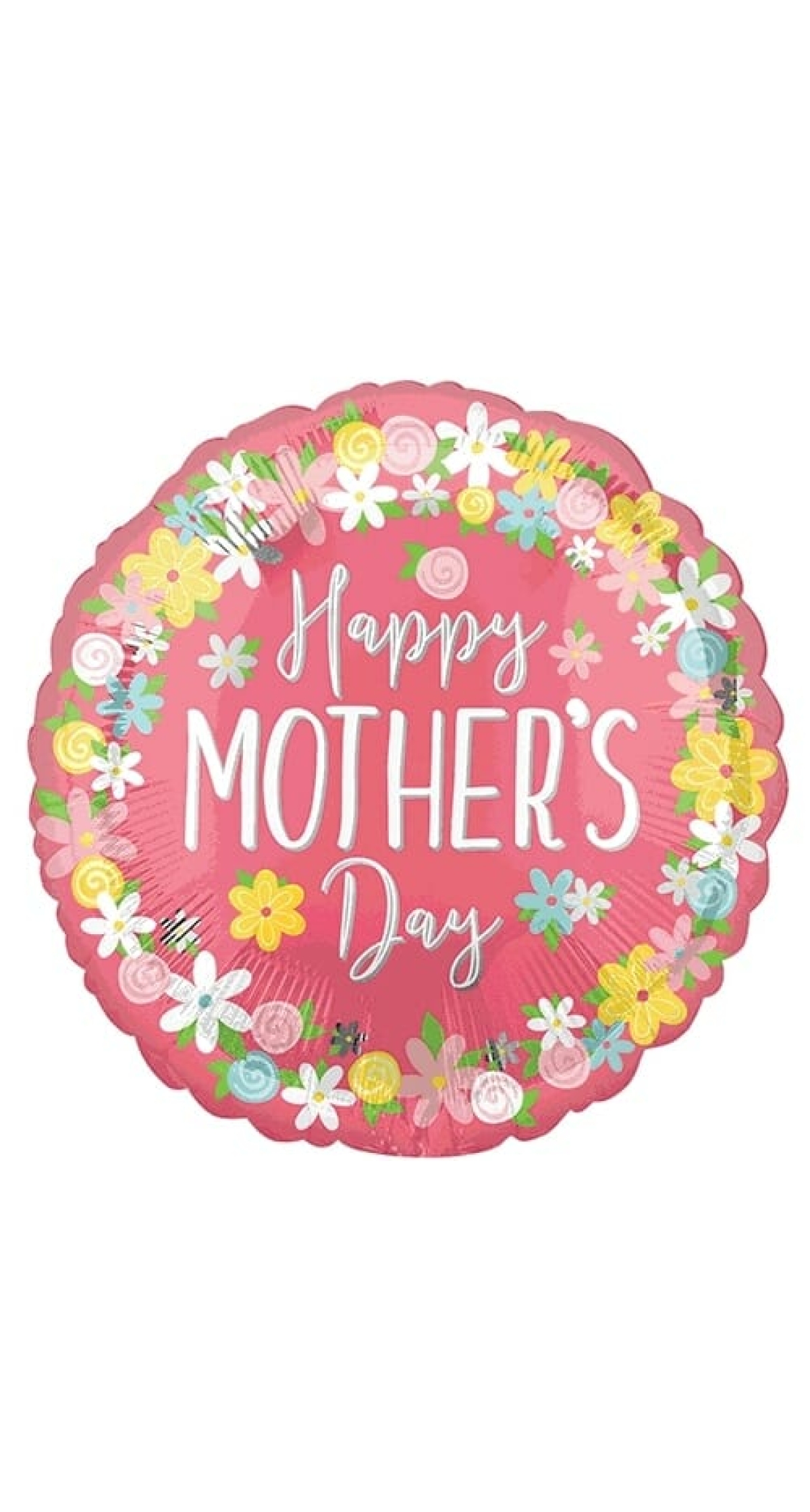 Floral Wreath Happy Mother’s Day Round - 17'' (43cm)