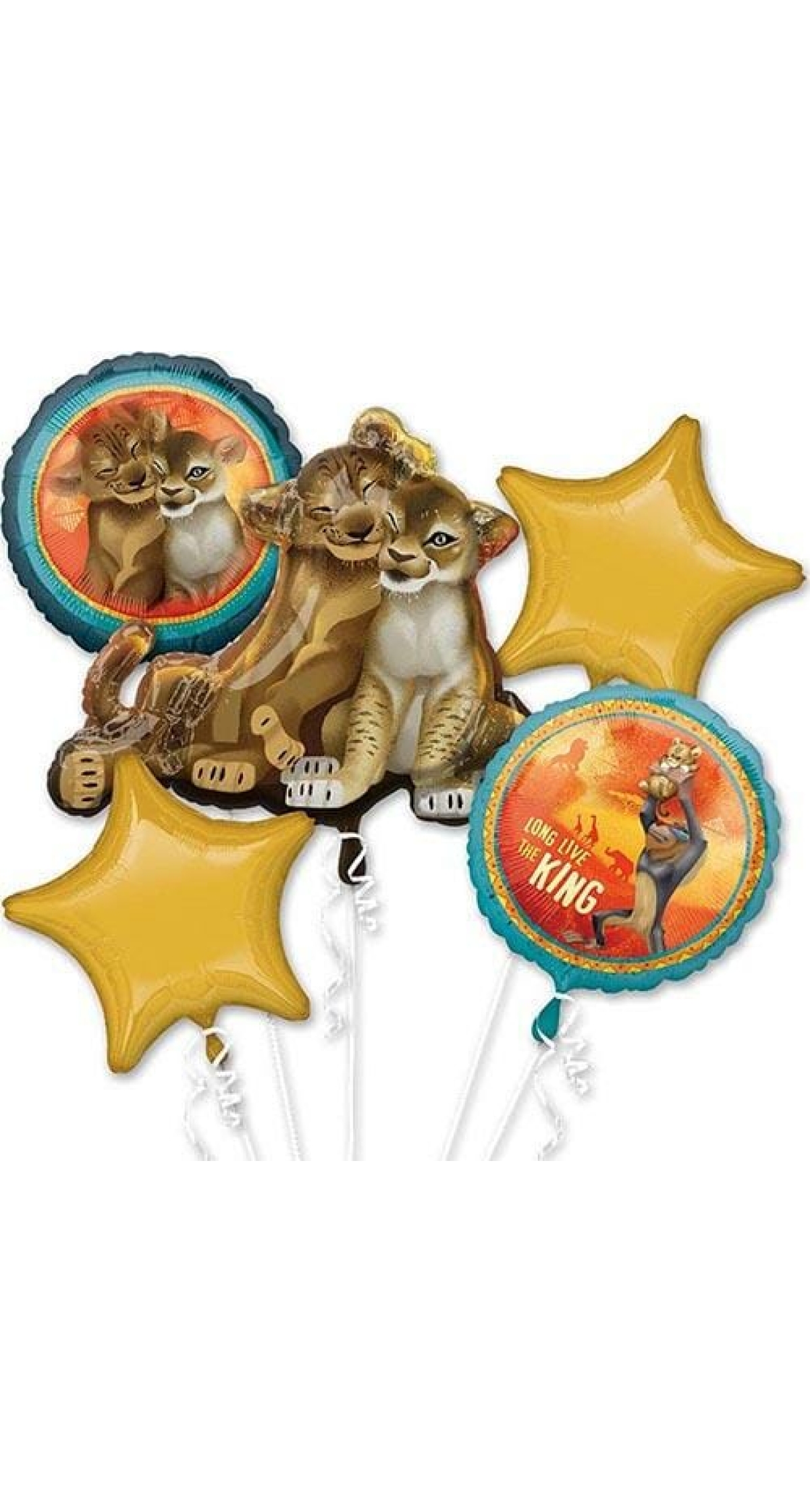 Lion King Foil Balloon Bouquet - 5pk