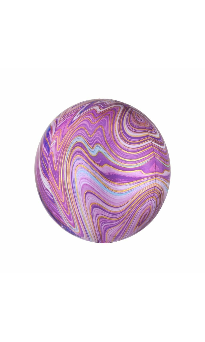 Marblez Purple Orbz Foil Balloon – 38cm x 40cm