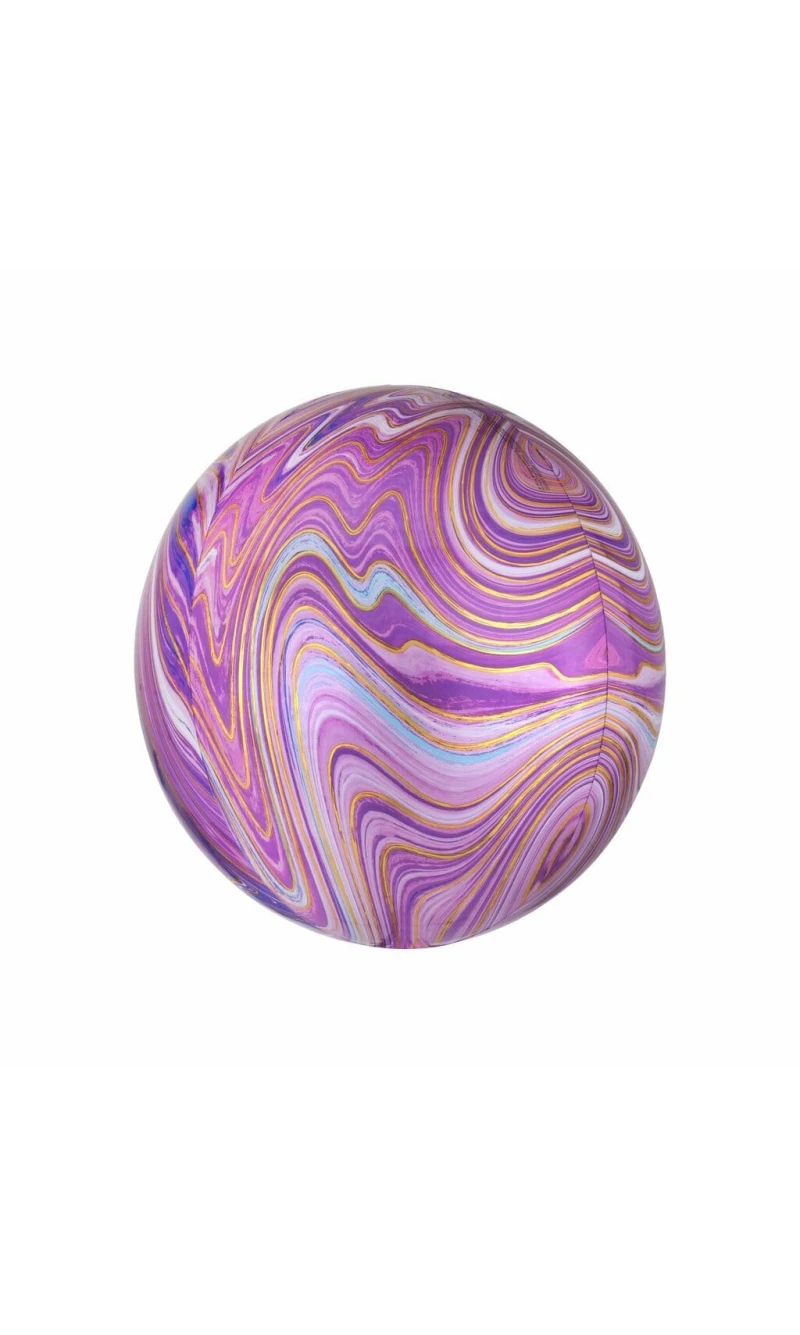 Marblez Purple Orbz Foil Balloon – 38cm x 40cm
