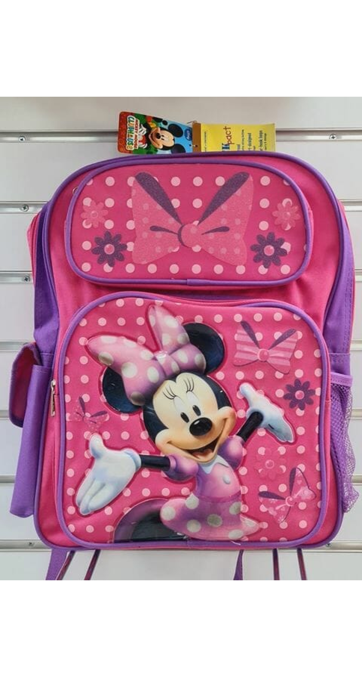 Minnie Mouse Pink & Purple Polka Dot Backpack - 42x35cm