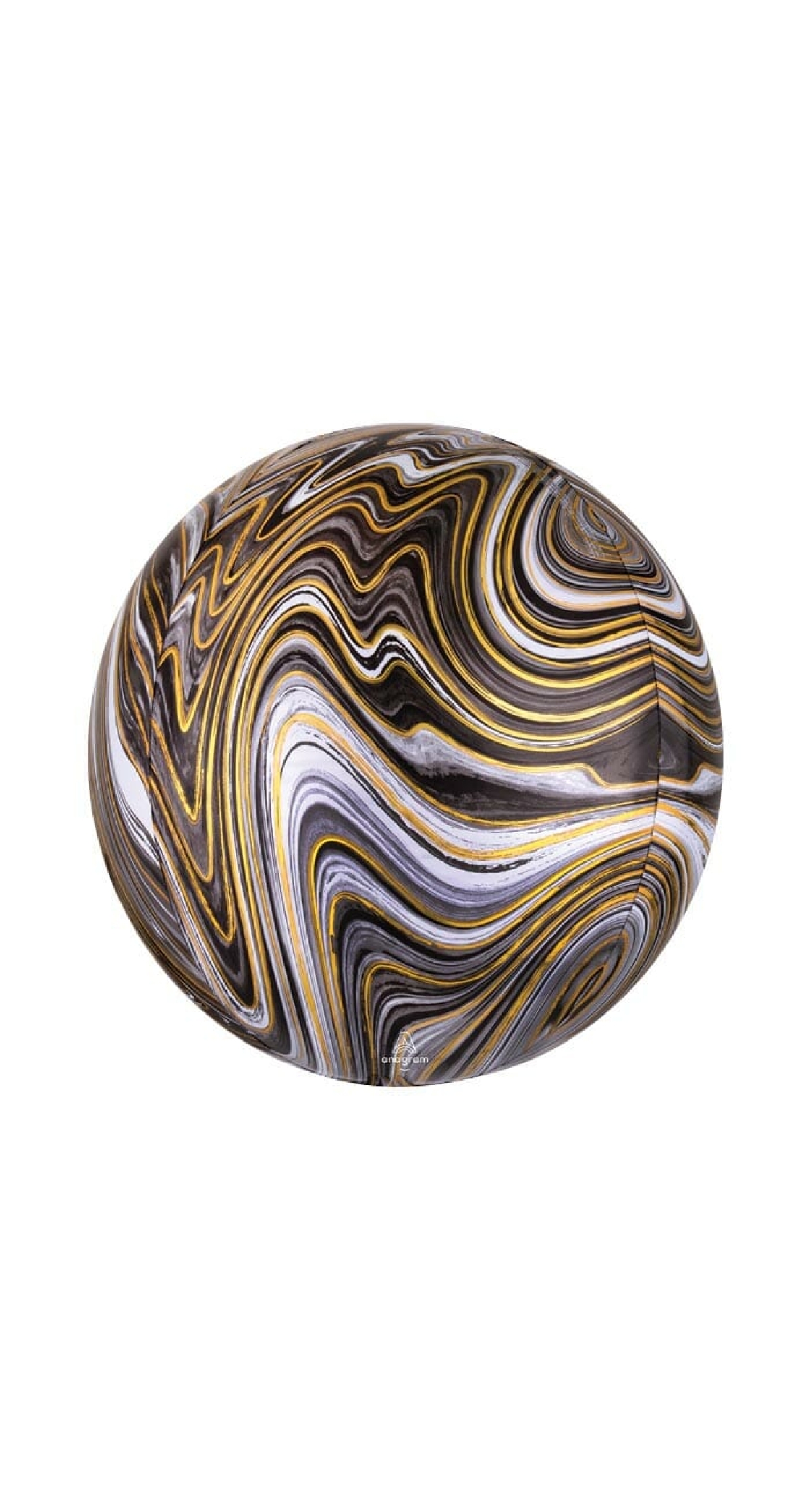 Marblez Black Orbz Foil Balloon – 38cm x 40cm