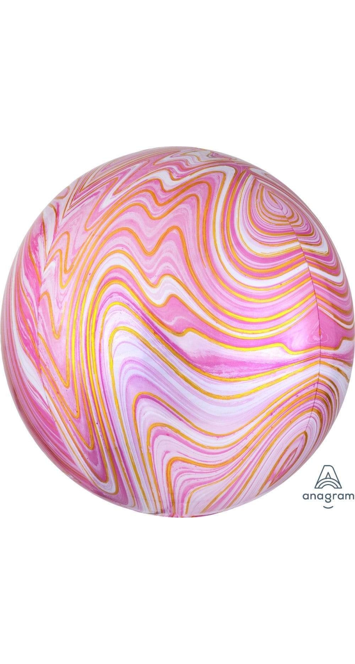 Marblez Pink Orbz Foil Balloon – 38cm x 40cm