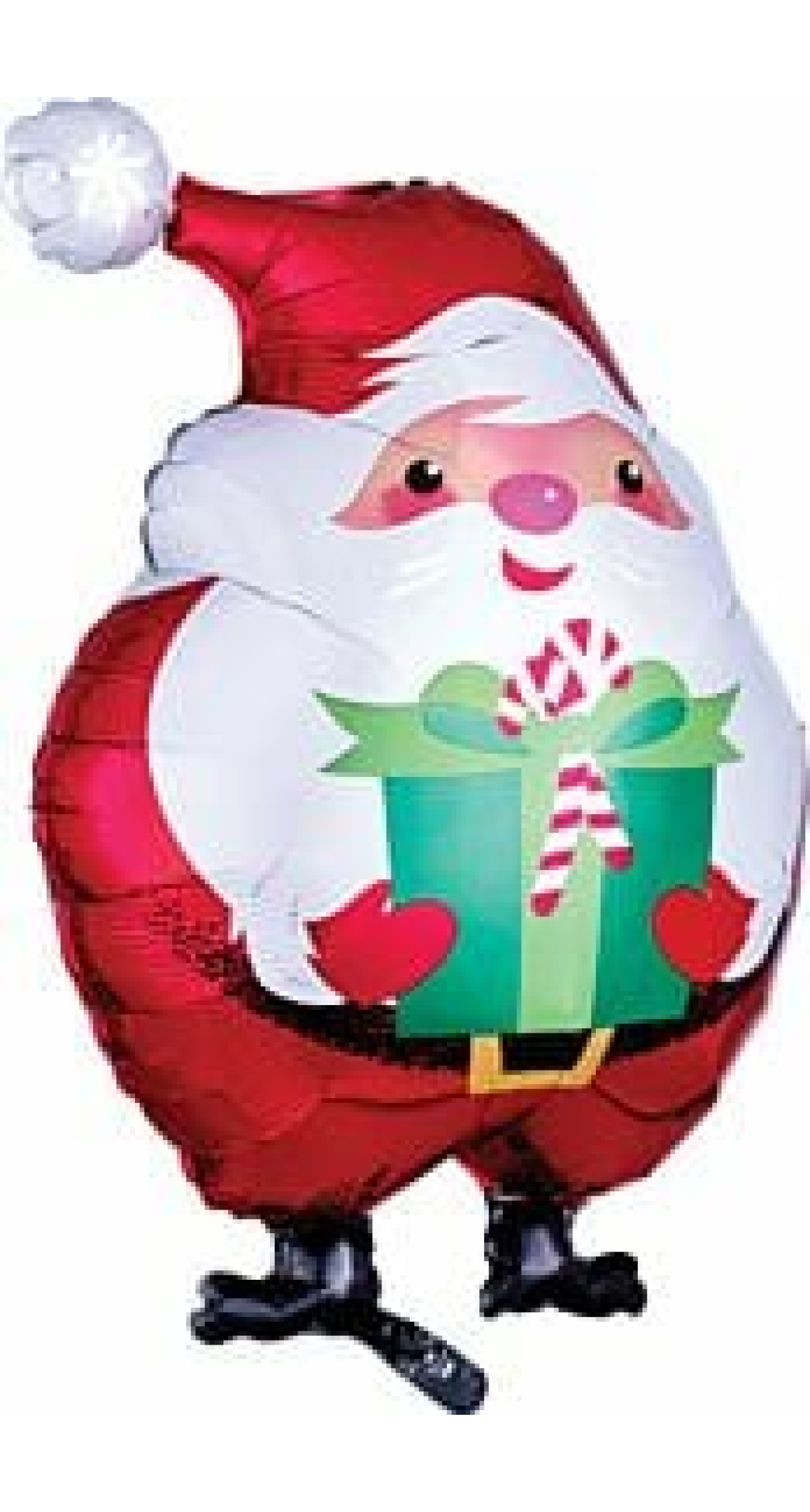 Cheerful Santa Junior Shape Foil Balloon - 14'' x 20''